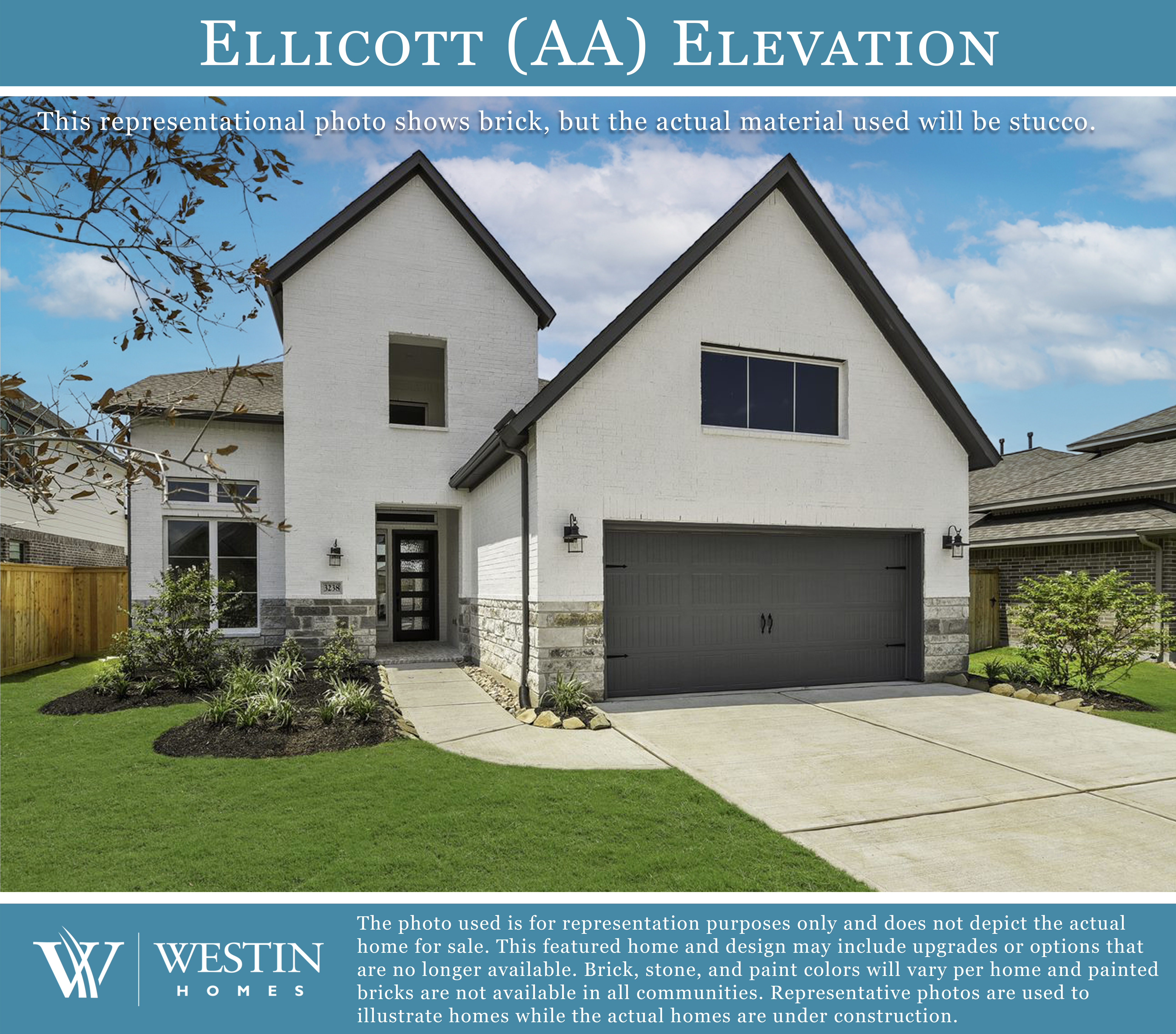 The Ellicott Elevation AA by Westin Homes