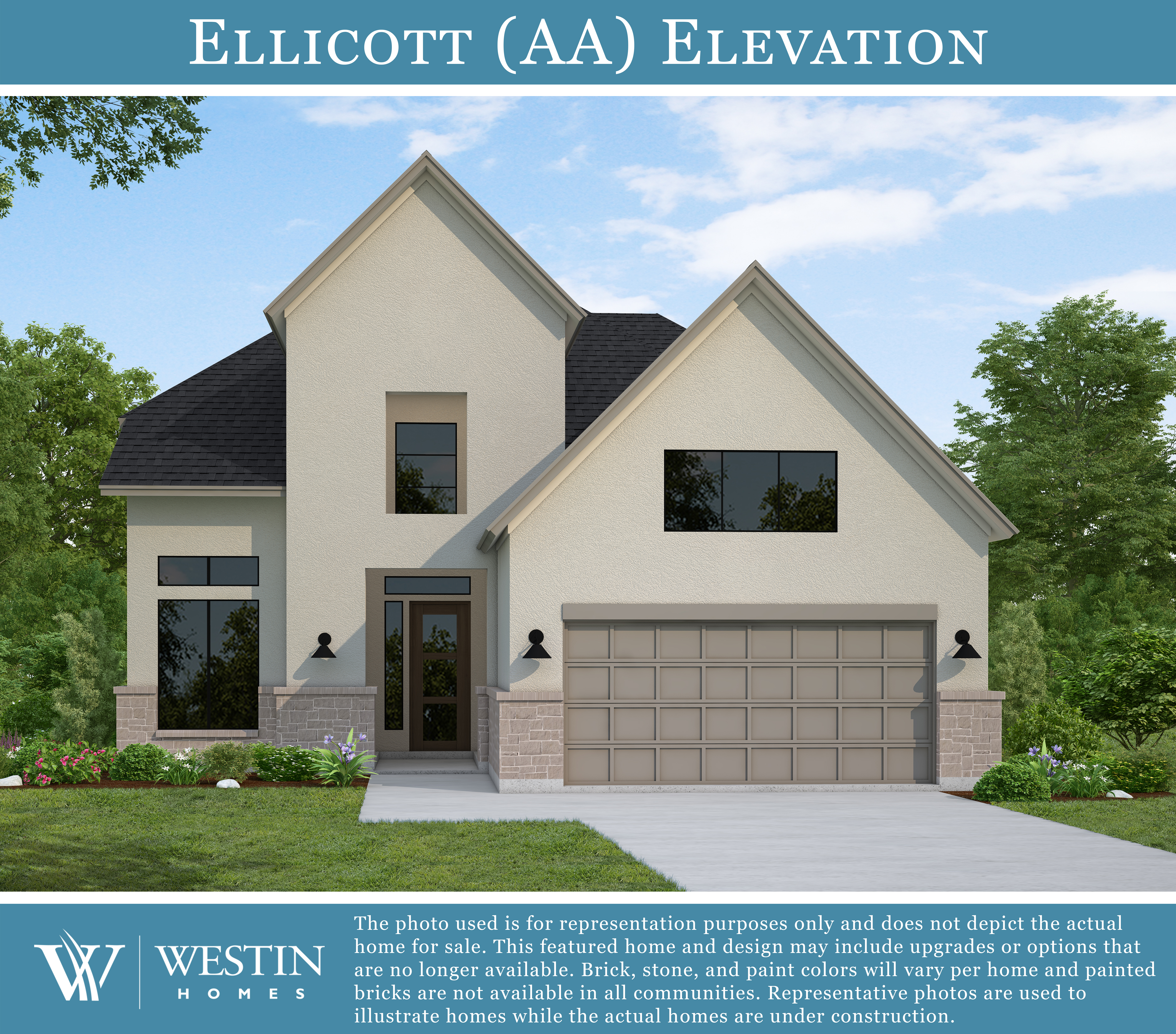 The Ellicott Elevation AA by Westin Homes