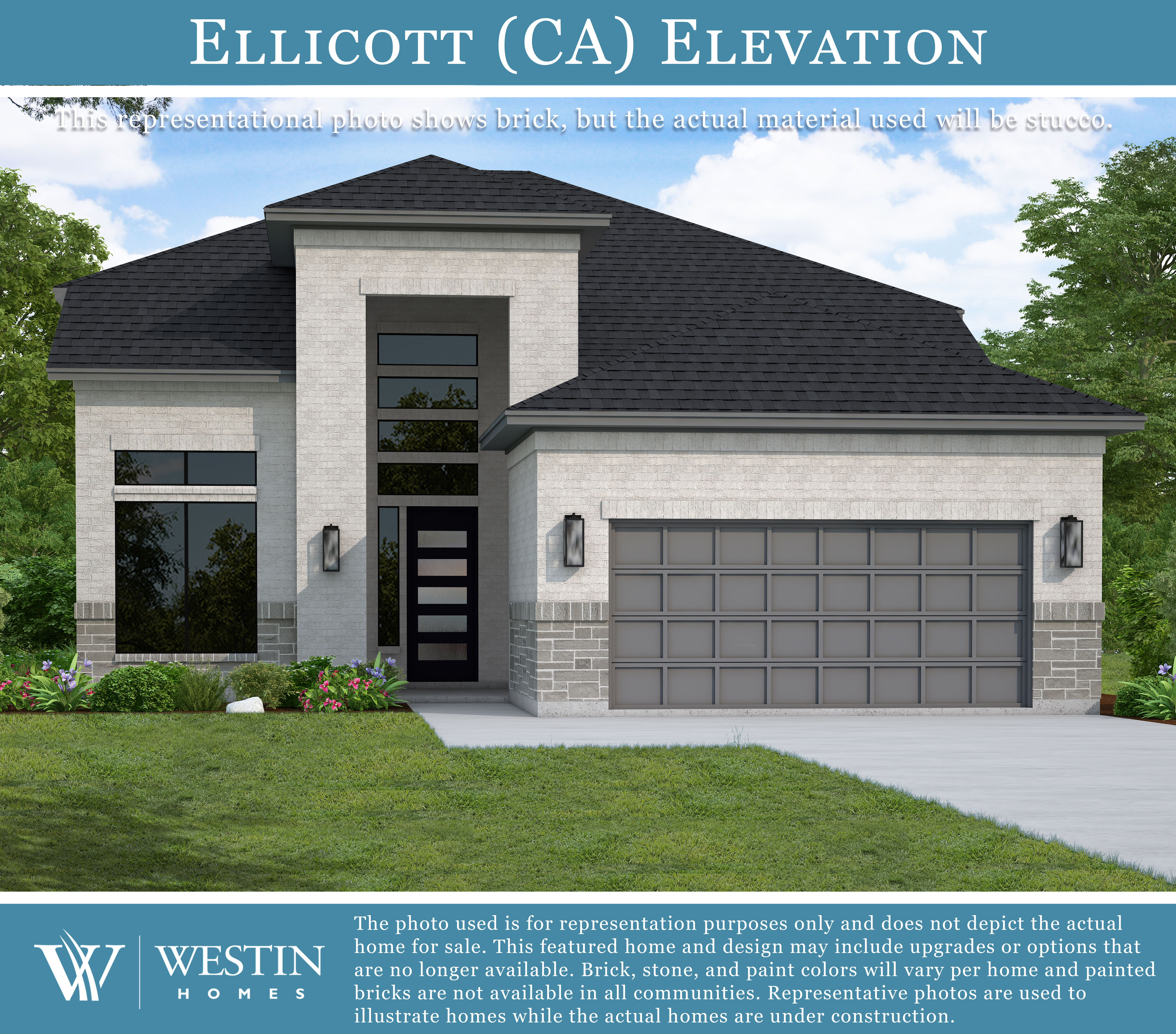 The Ellicott Elevation CA by Westin Homes