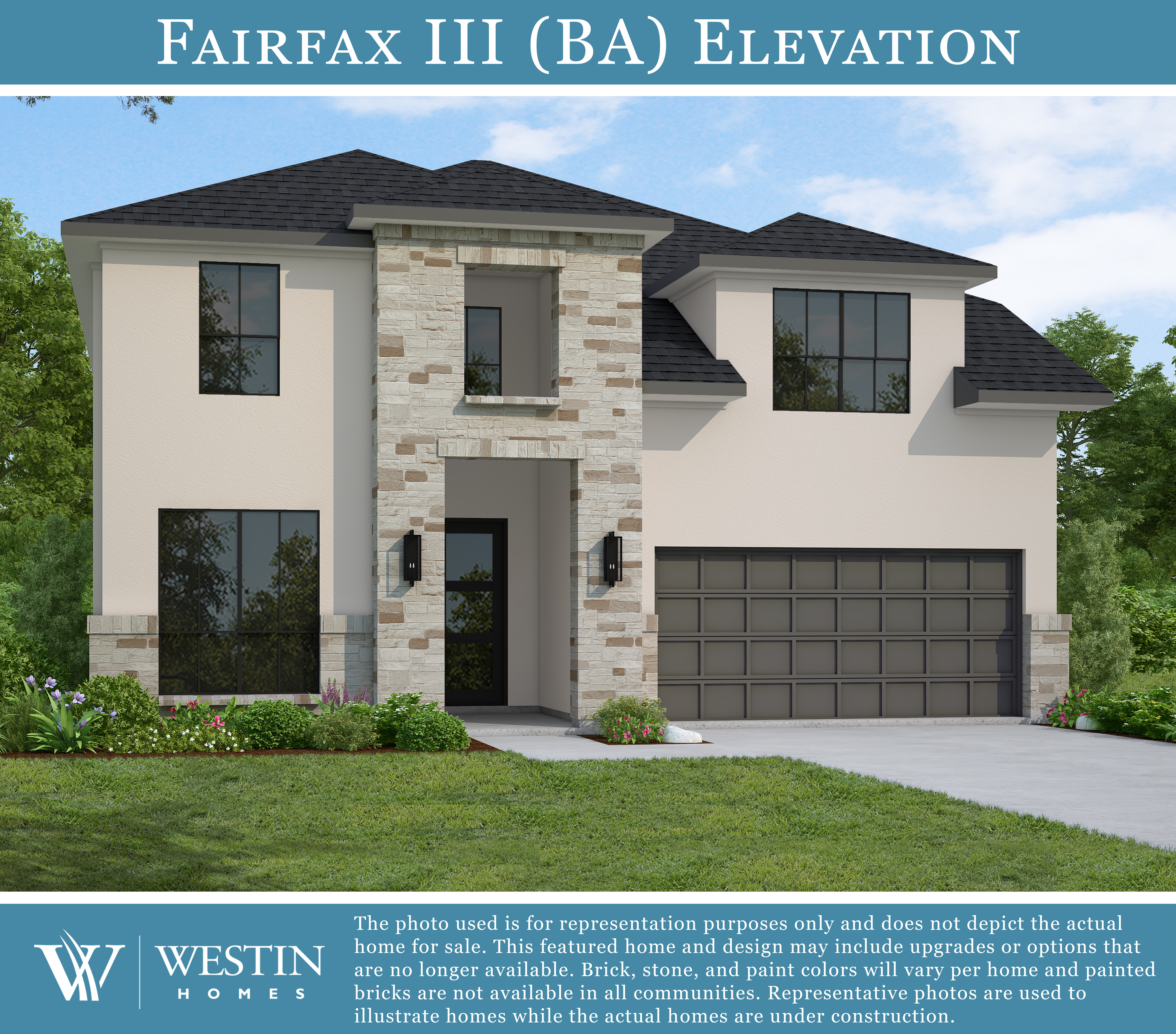 The Fairfax III Elevation BA by Westin Homes