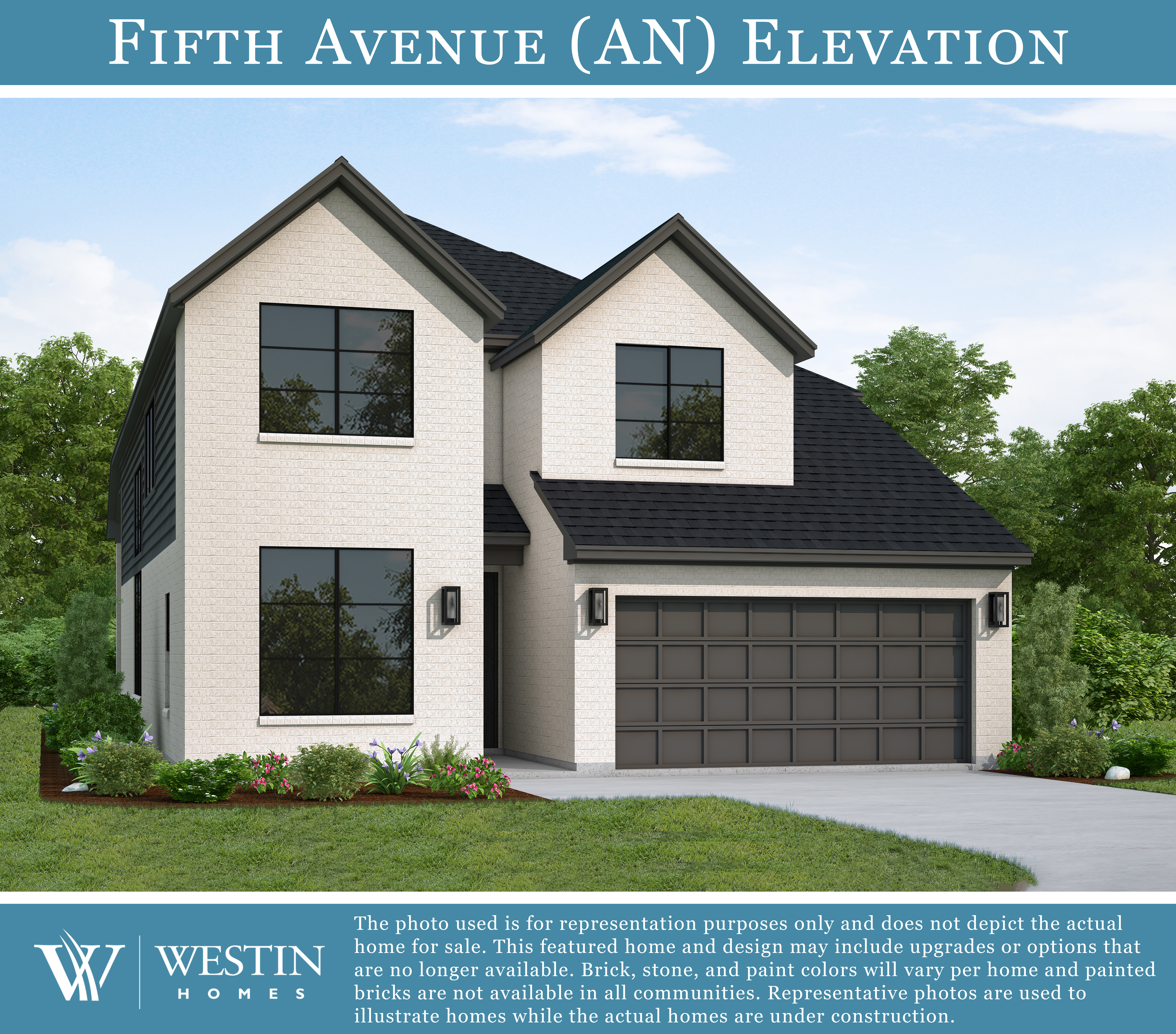 The Fifth Avenue Elevation by Westin Homes