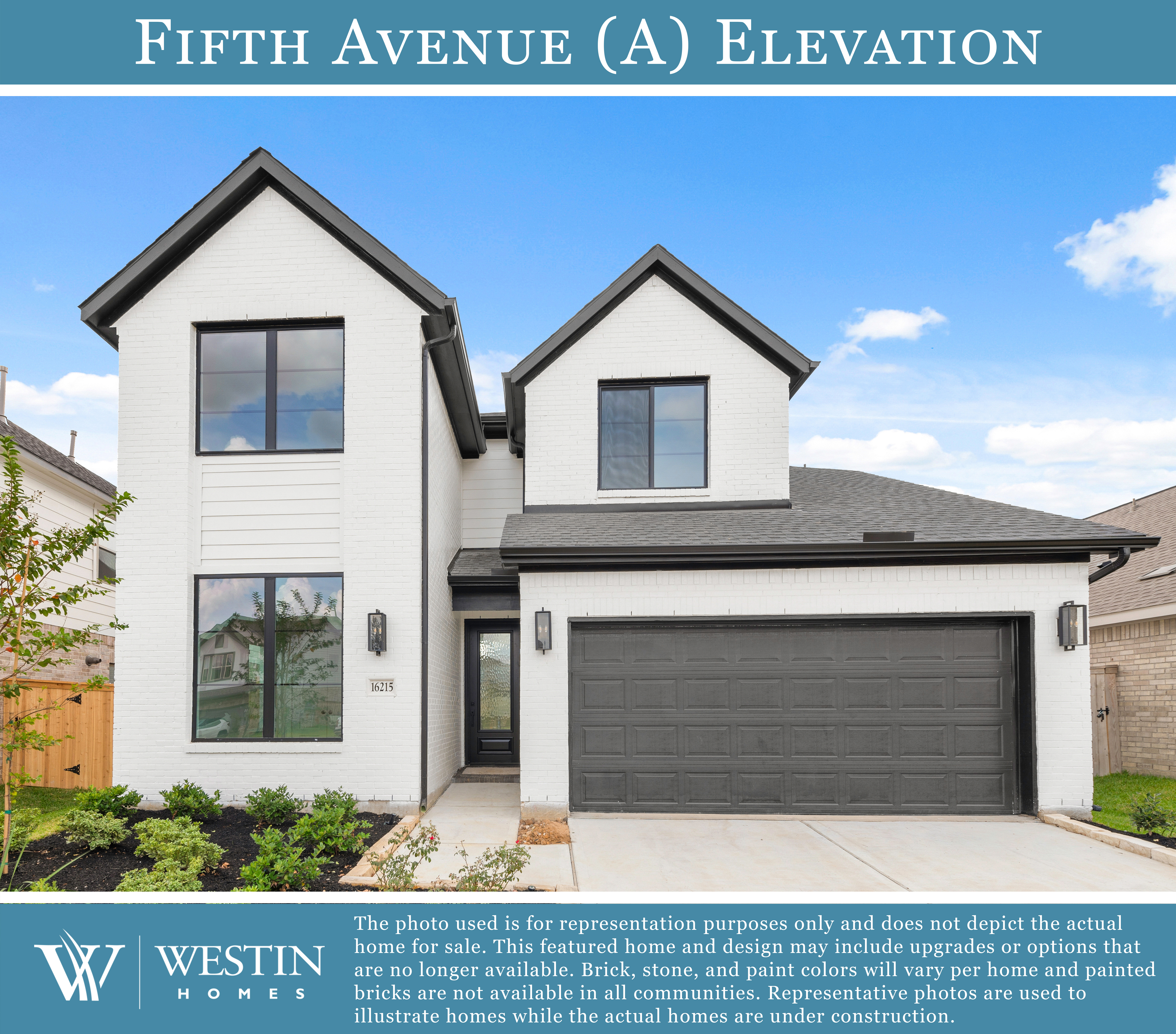 The Fifth Avenue Elevation by Westin Homes