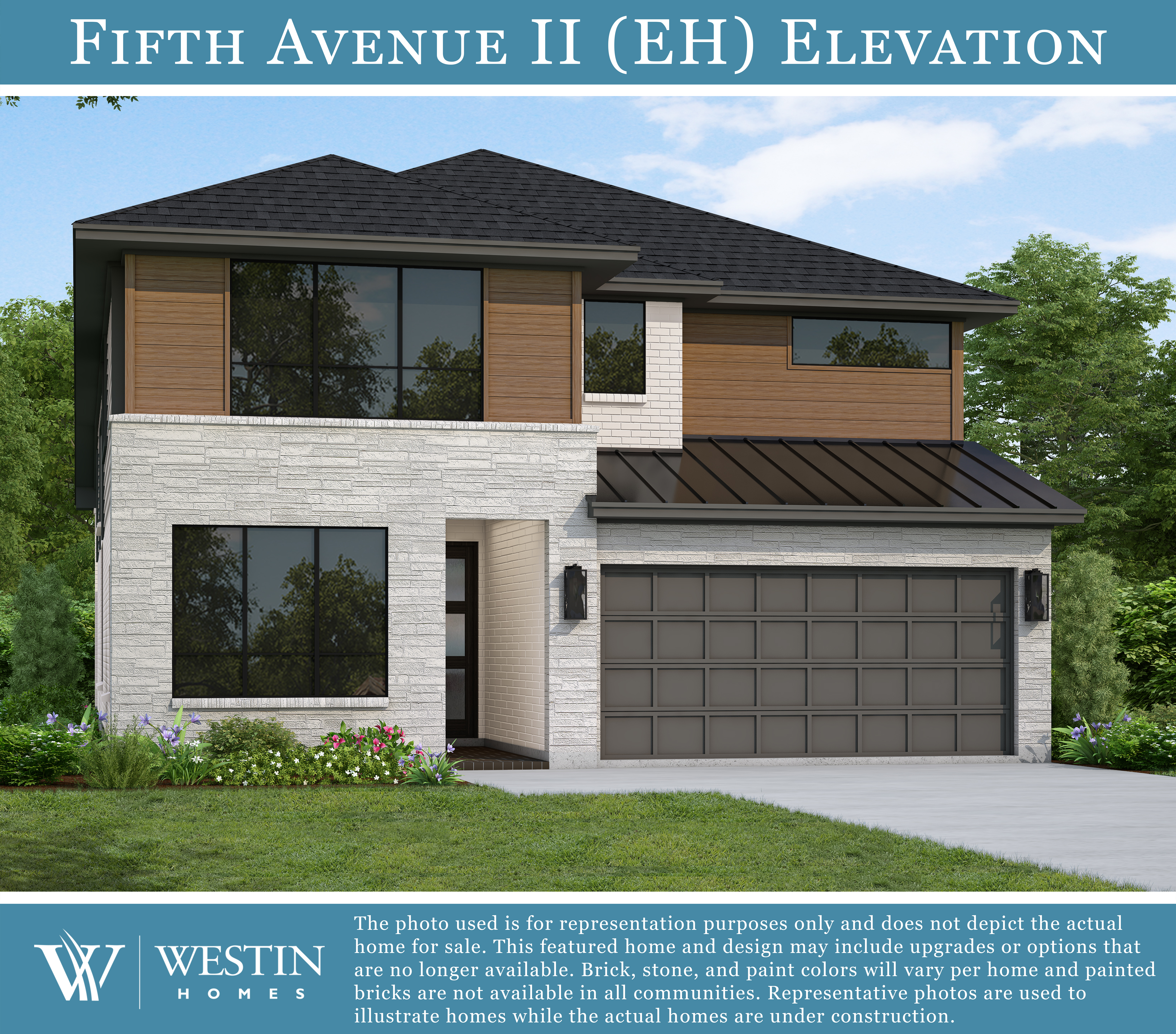 The Fifth Avenue II Elevation EH by Westin Homes