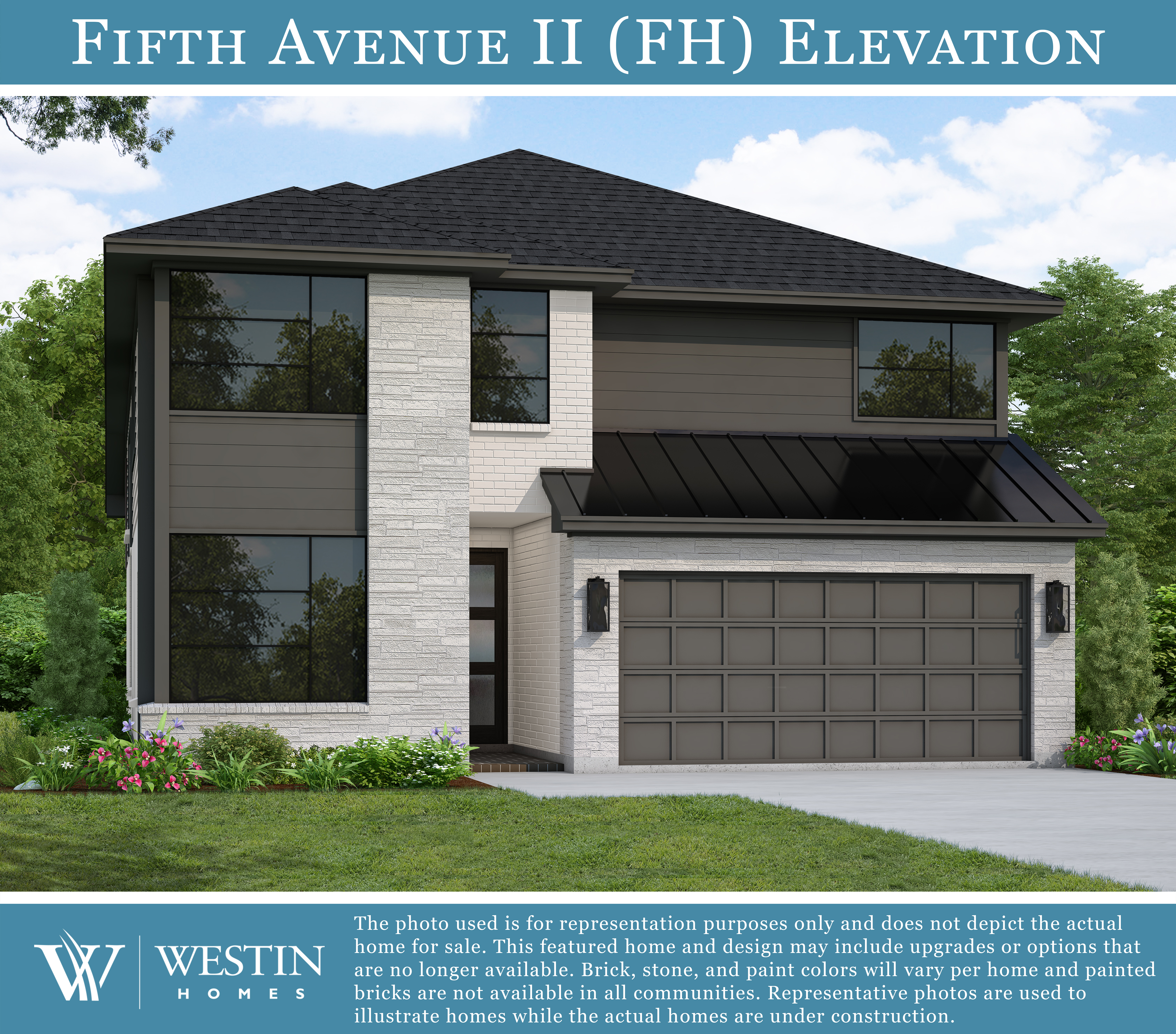 The Fifth Avenue II Elevation FH by Westin Homes