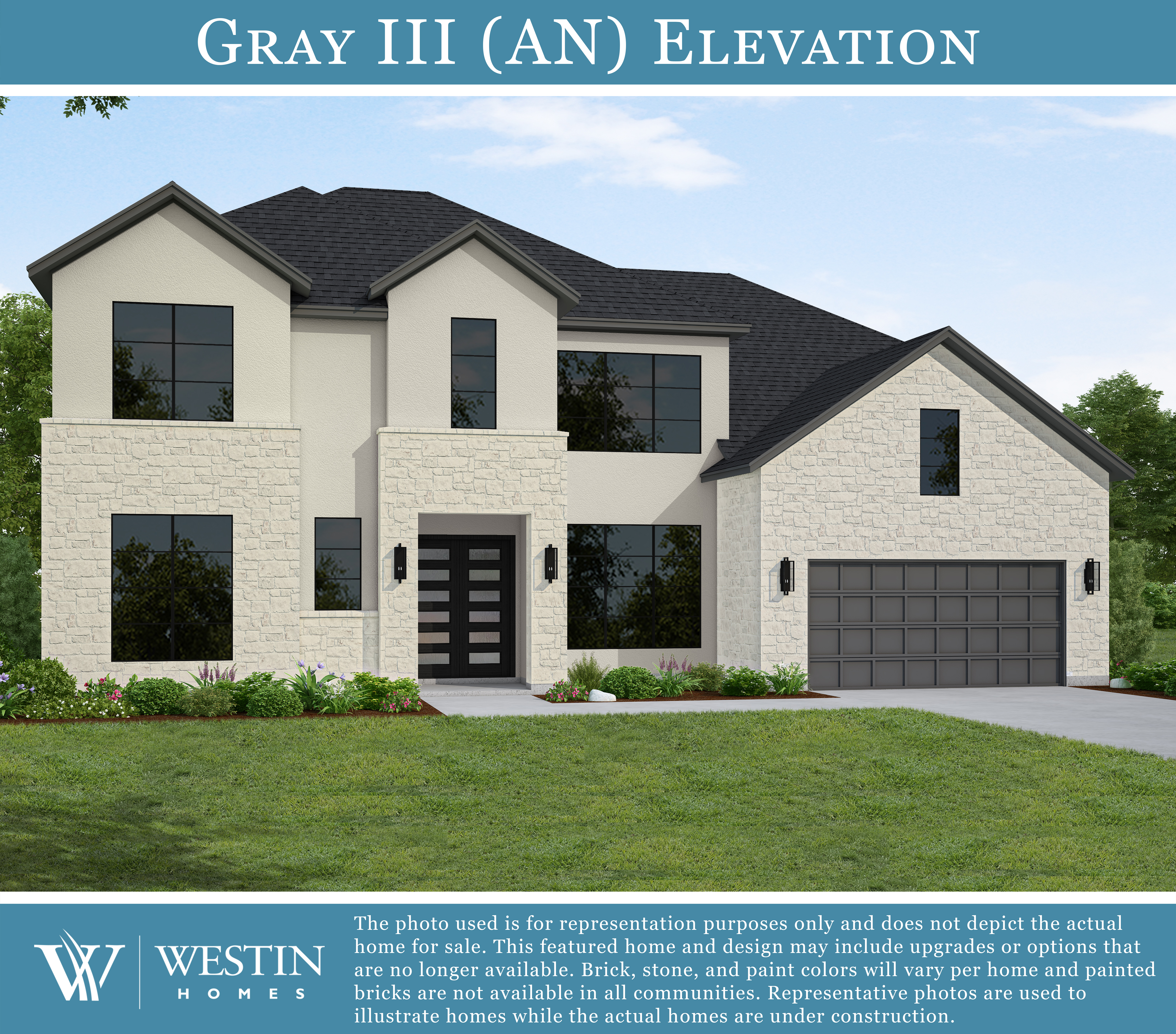 The Gray III Elevation AN by Westin Homes