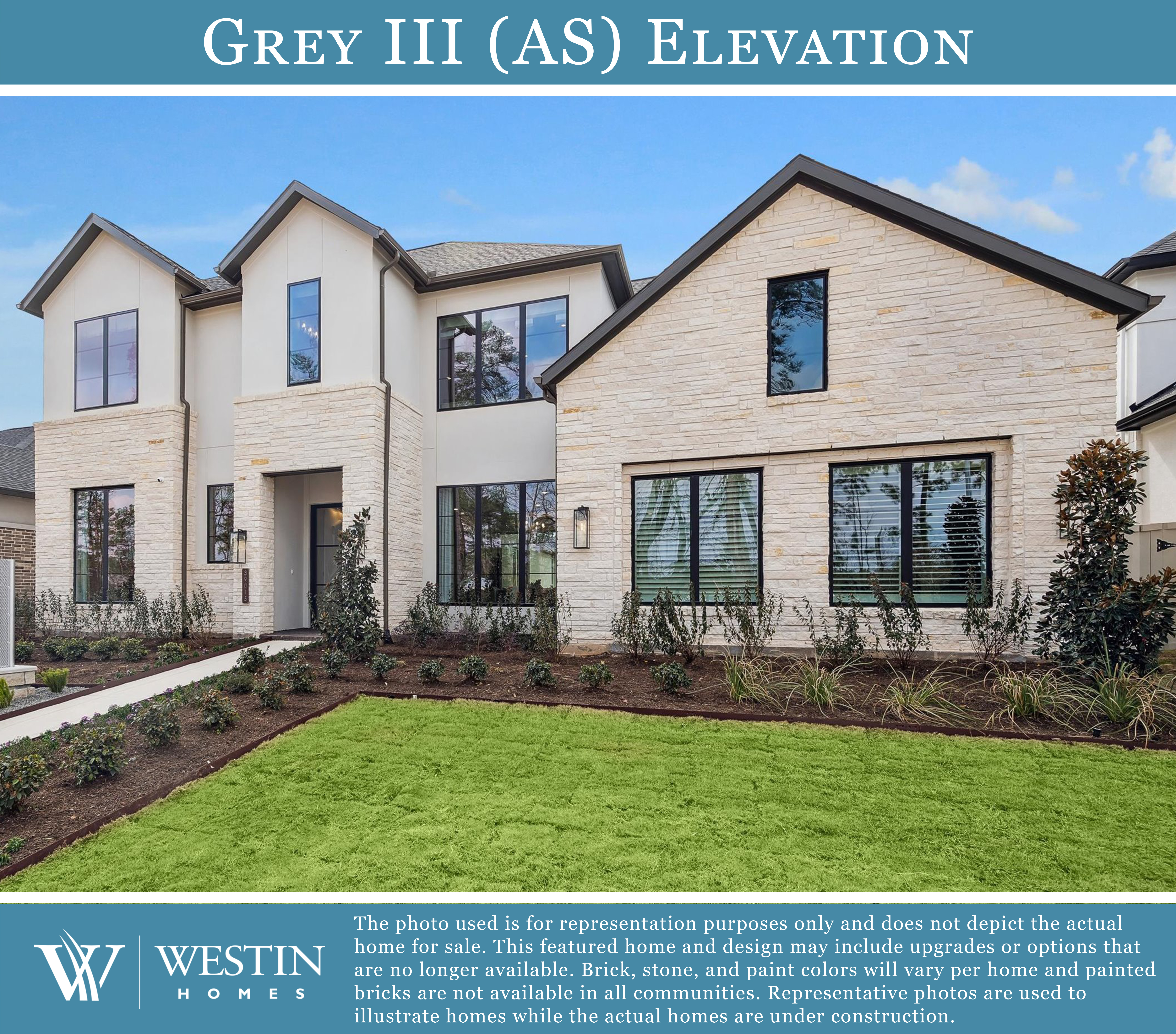 The Gray III Elevation by Westin Homes