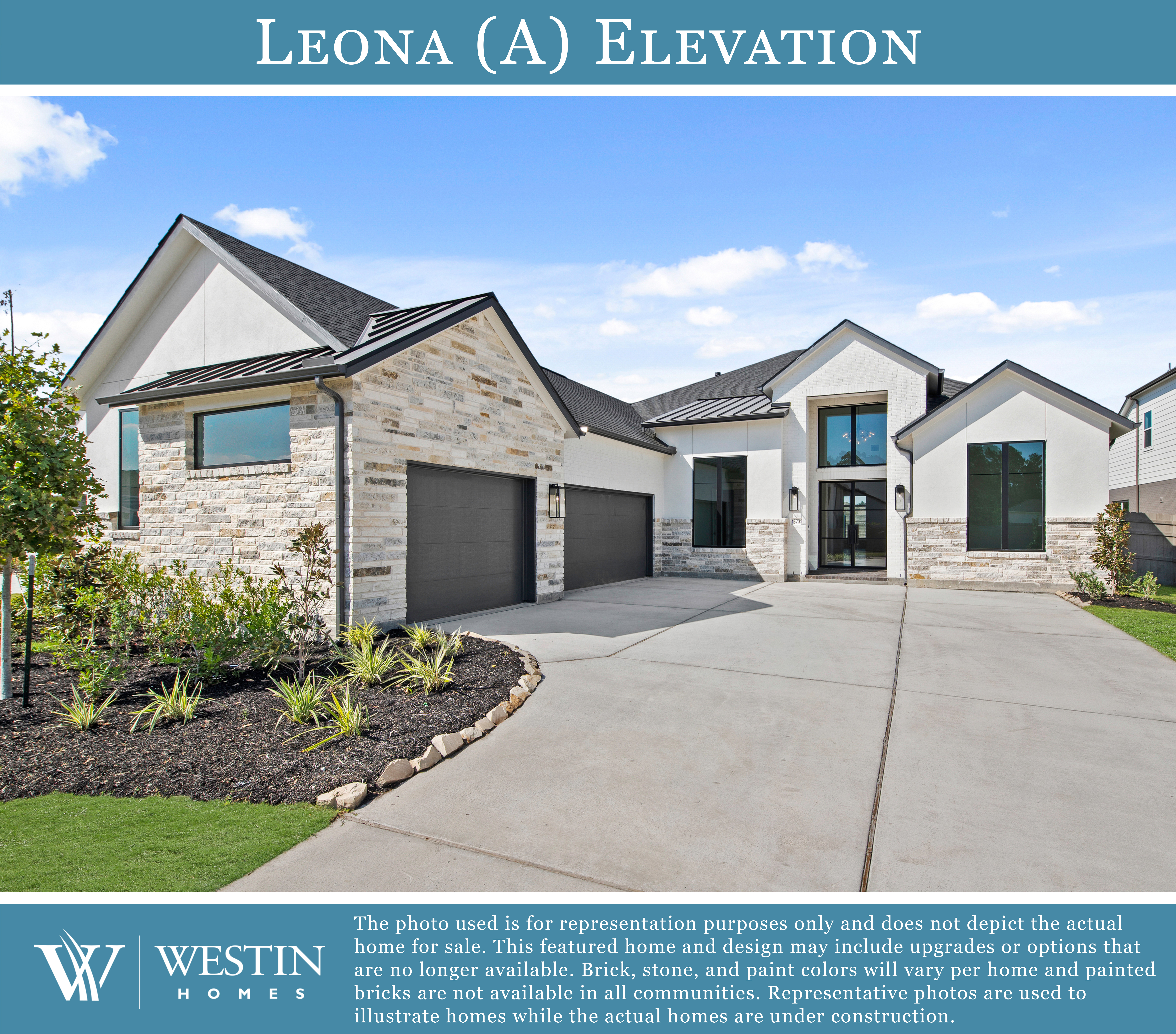 The Leona Elevation by Westin Homes