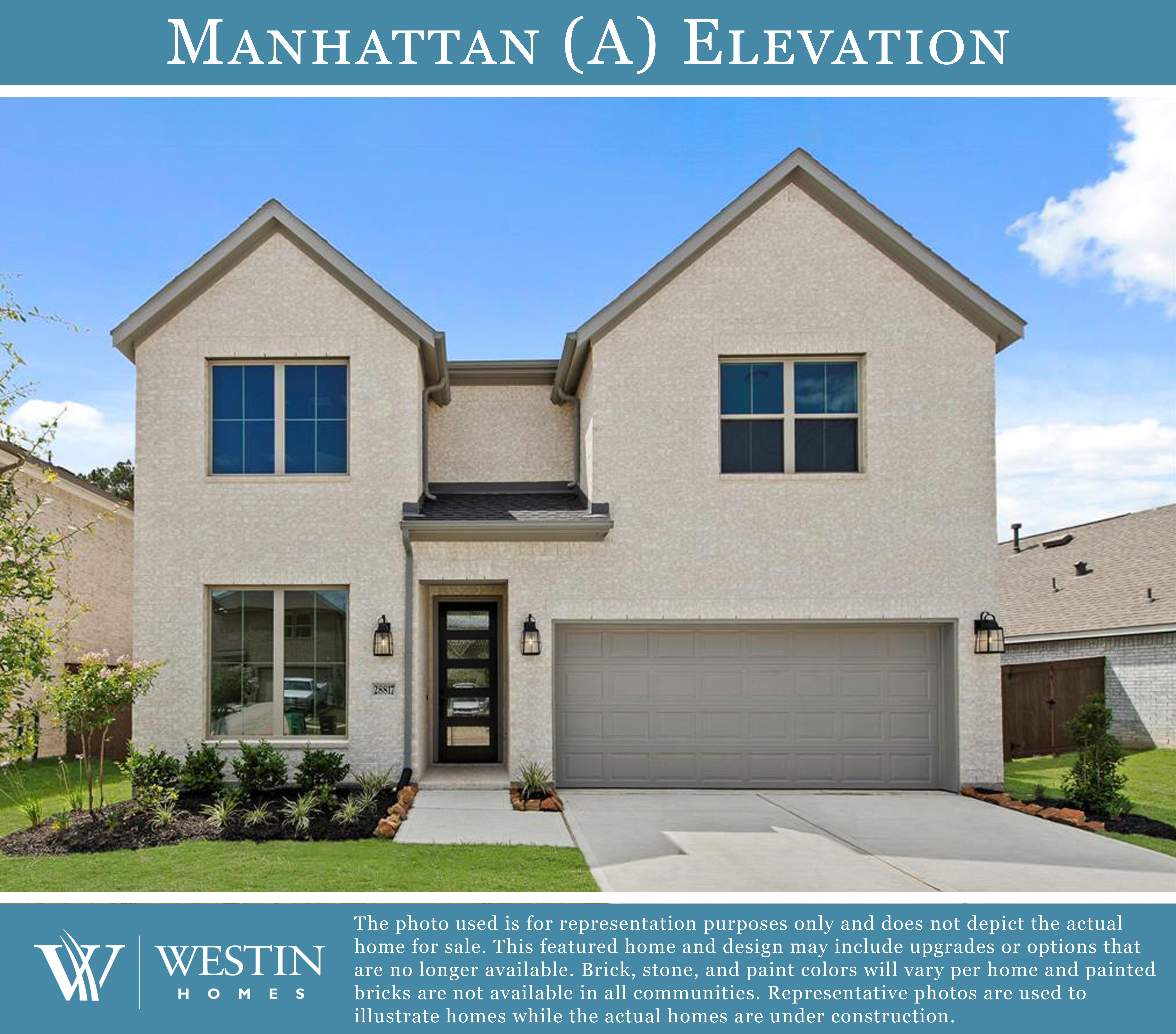 The Manhattan Elevation A by Westin Homes