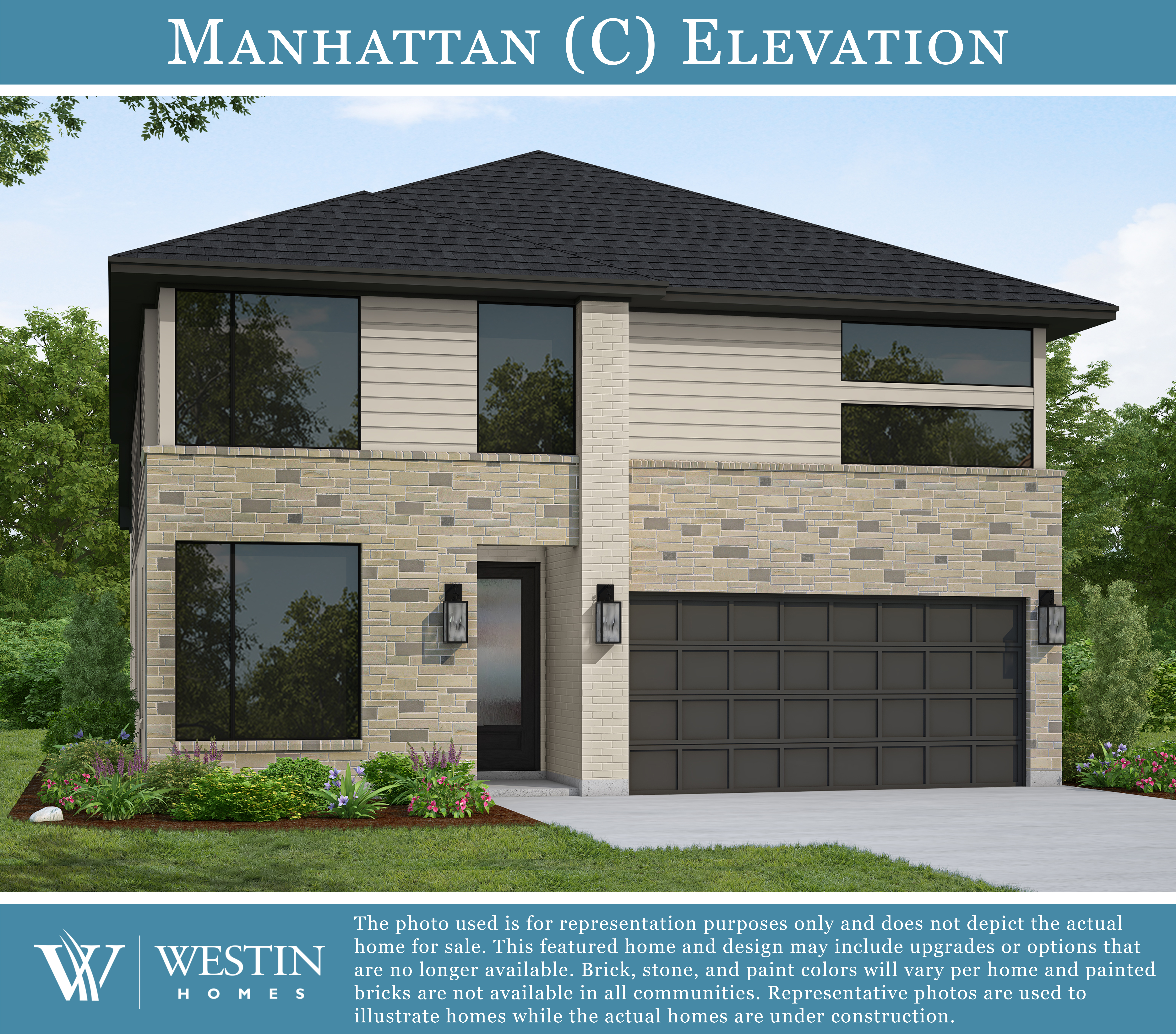 The Manhattan Elevation C by Westin Homes