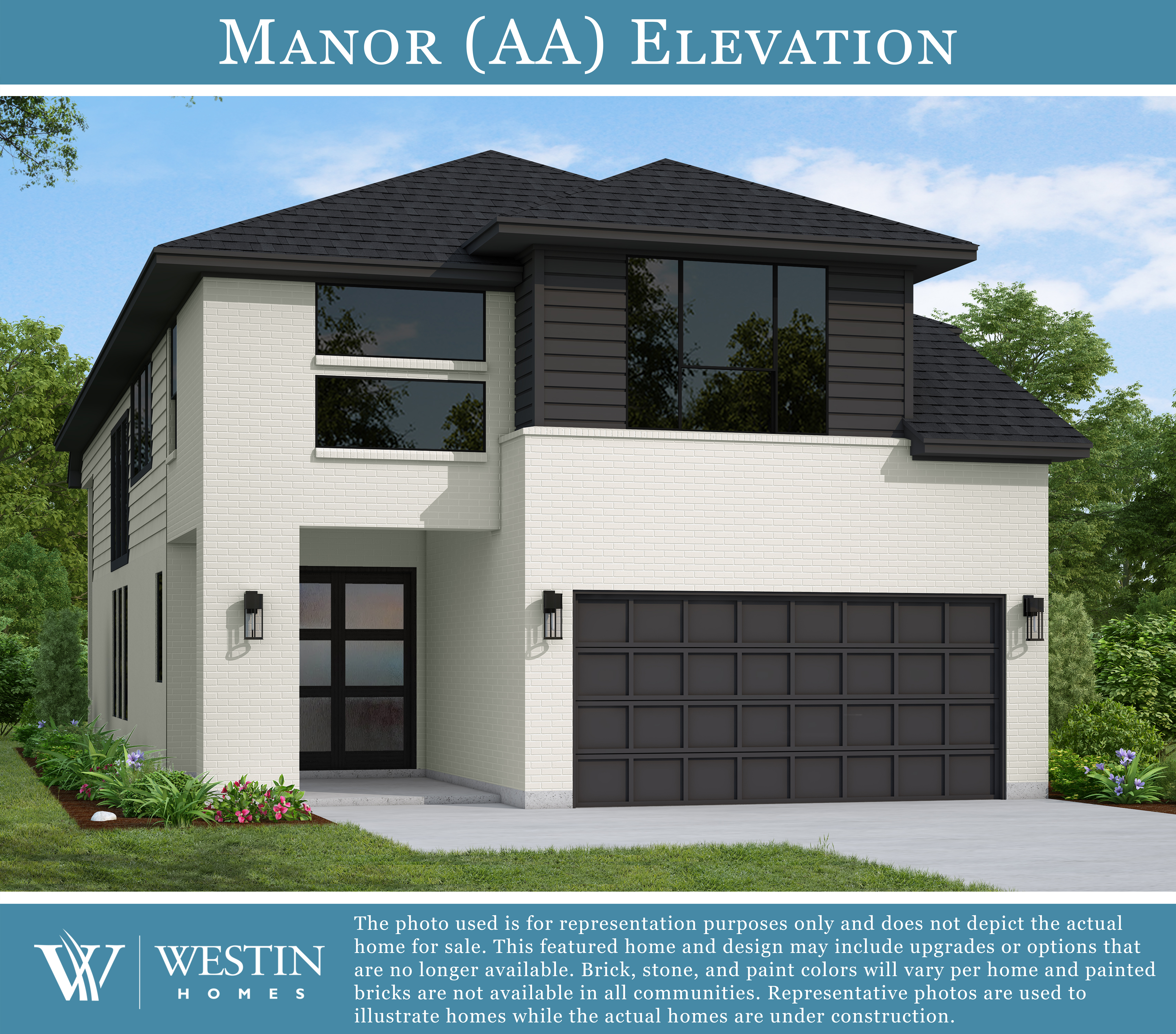 The Manor Elevation AA by Westin Homes