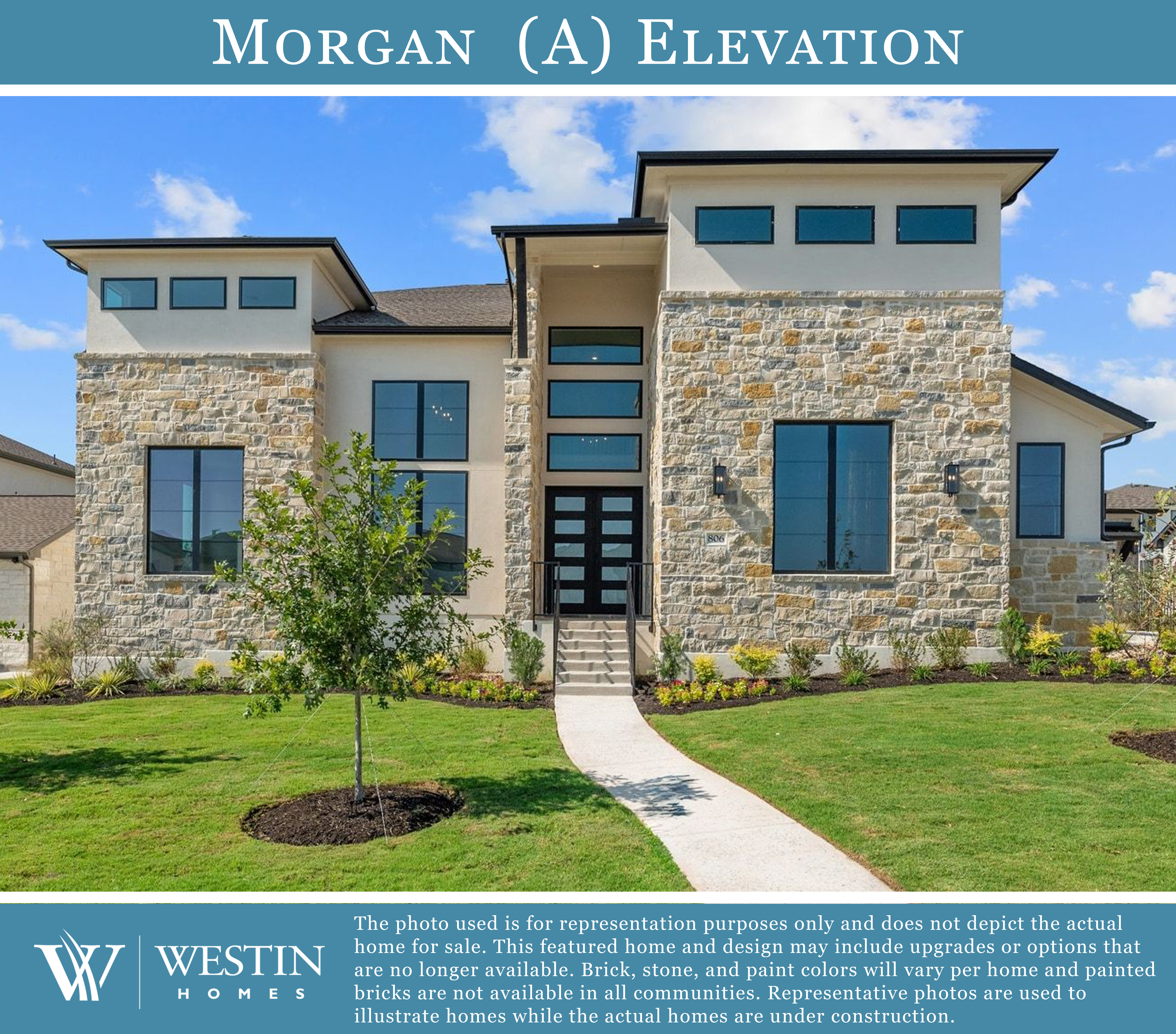The Morgan Elevation A by Westin Homes