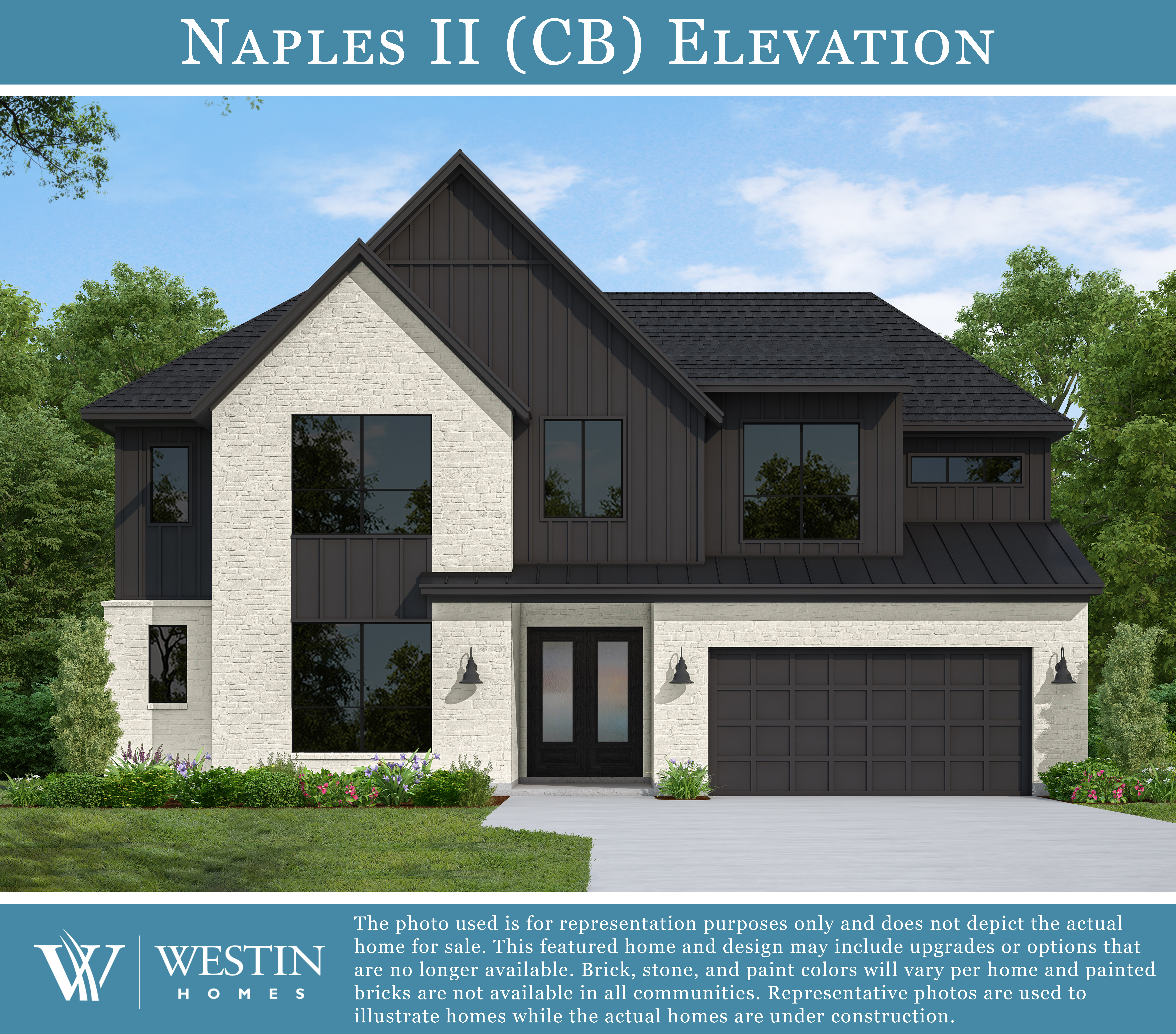 The Naples II Elevation CB by Westin Homes