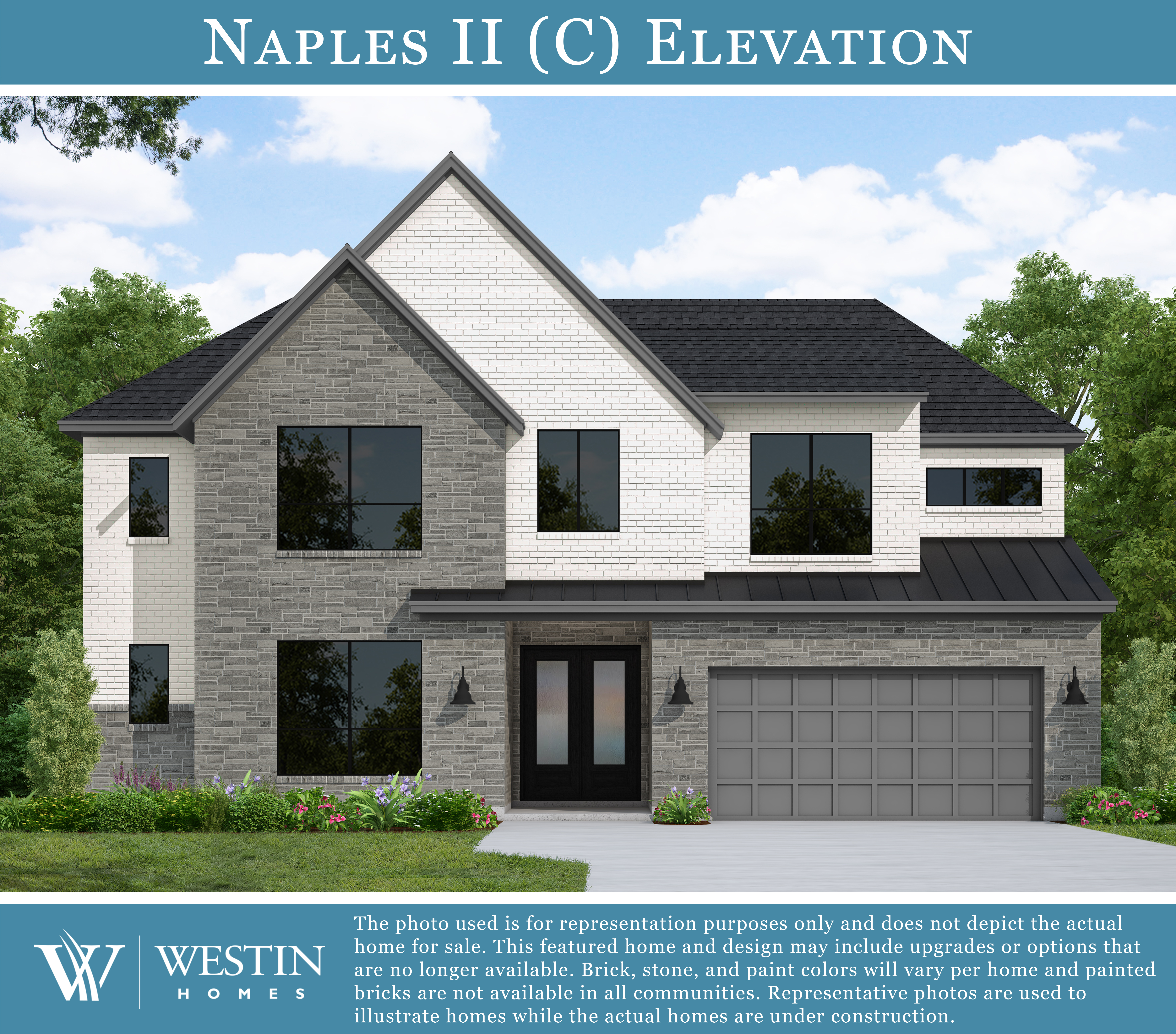 The Naples II Elevation C by Westin Homes