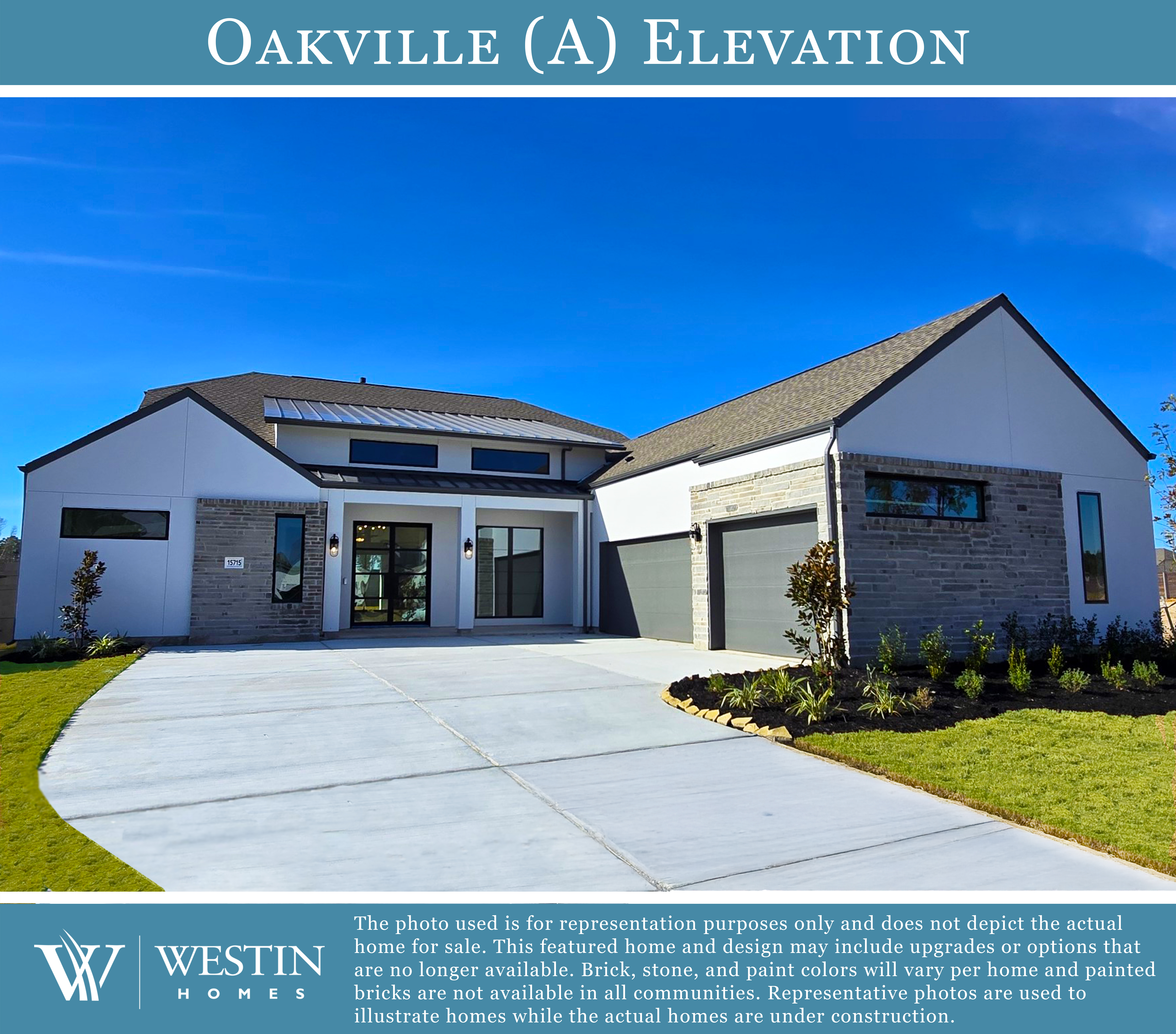 The Oakville Elevation A by Westin Homes