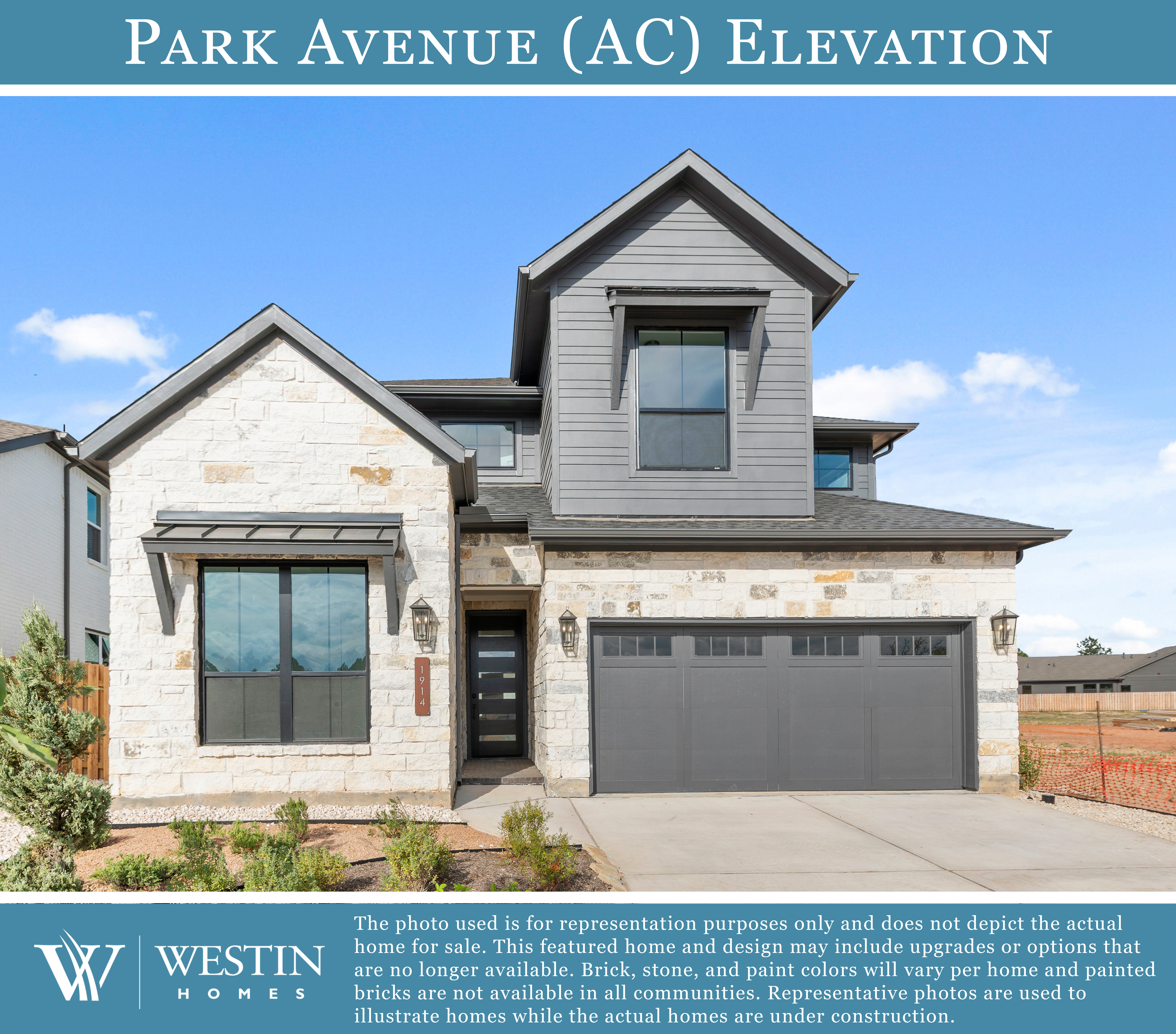 The Park Avenue Elevation AC by Westin Homes