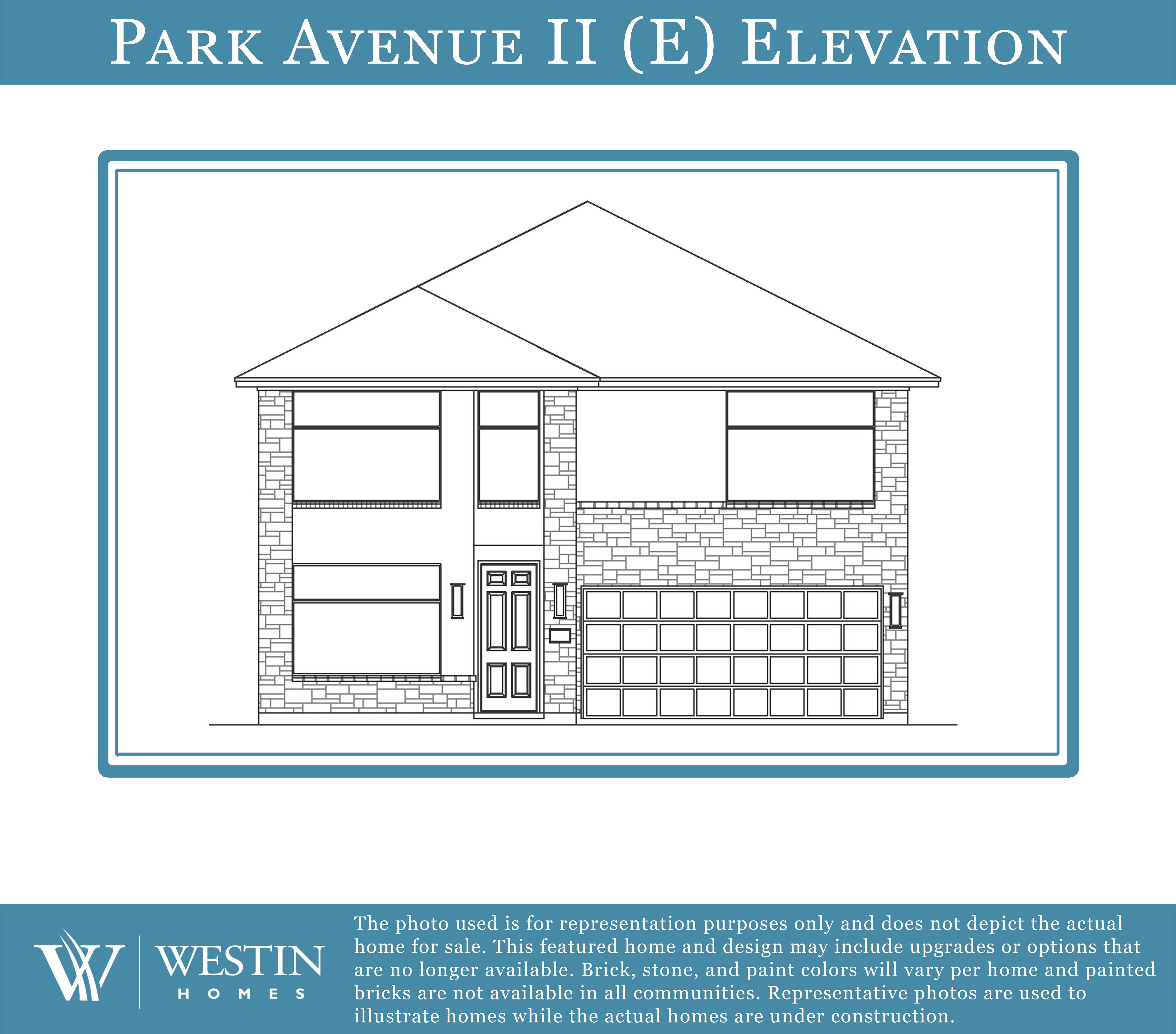 The Park Avenue Elevation E by Westin Homes