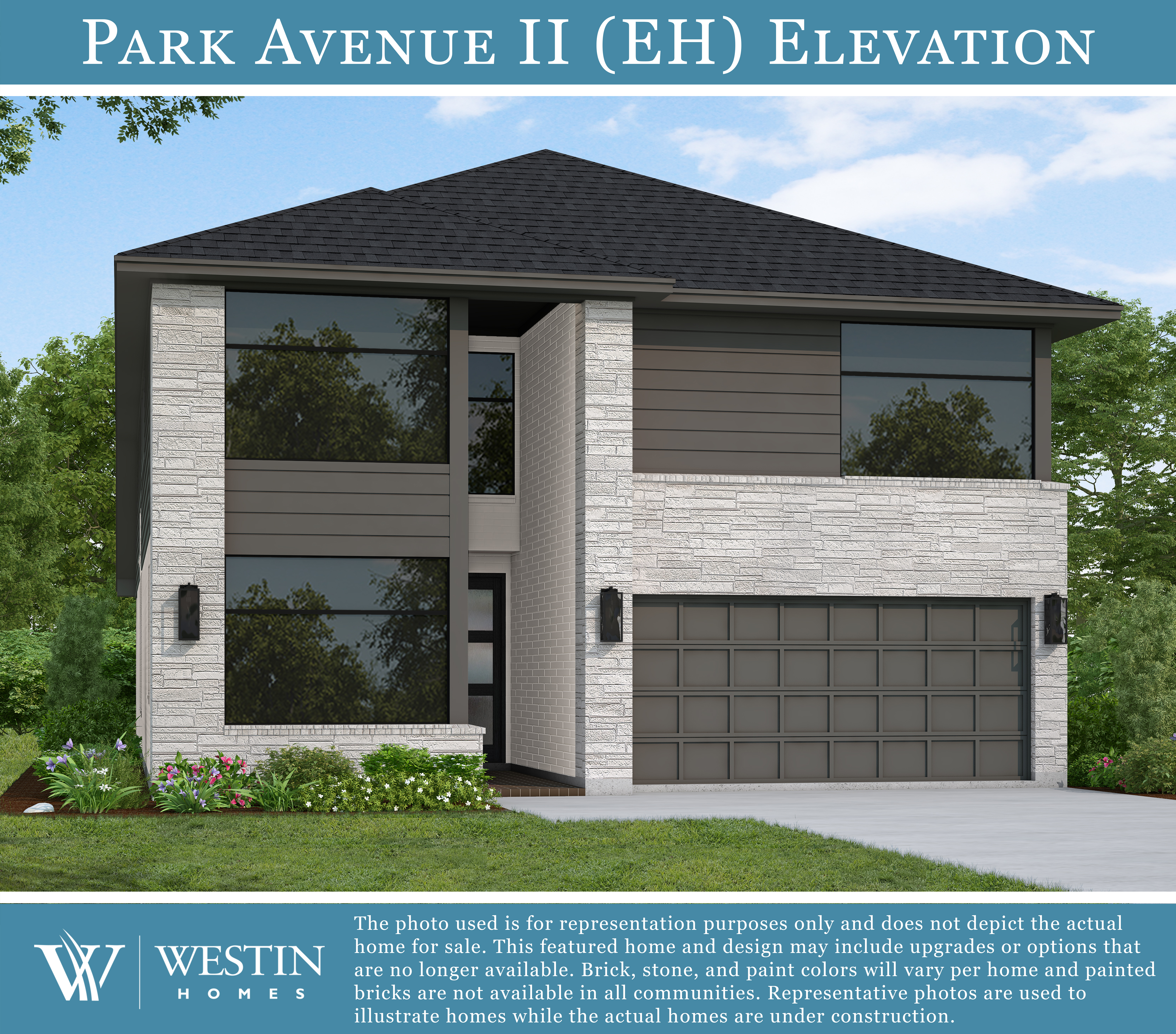 The Park Avenue II Elevation EH by Westin Homes