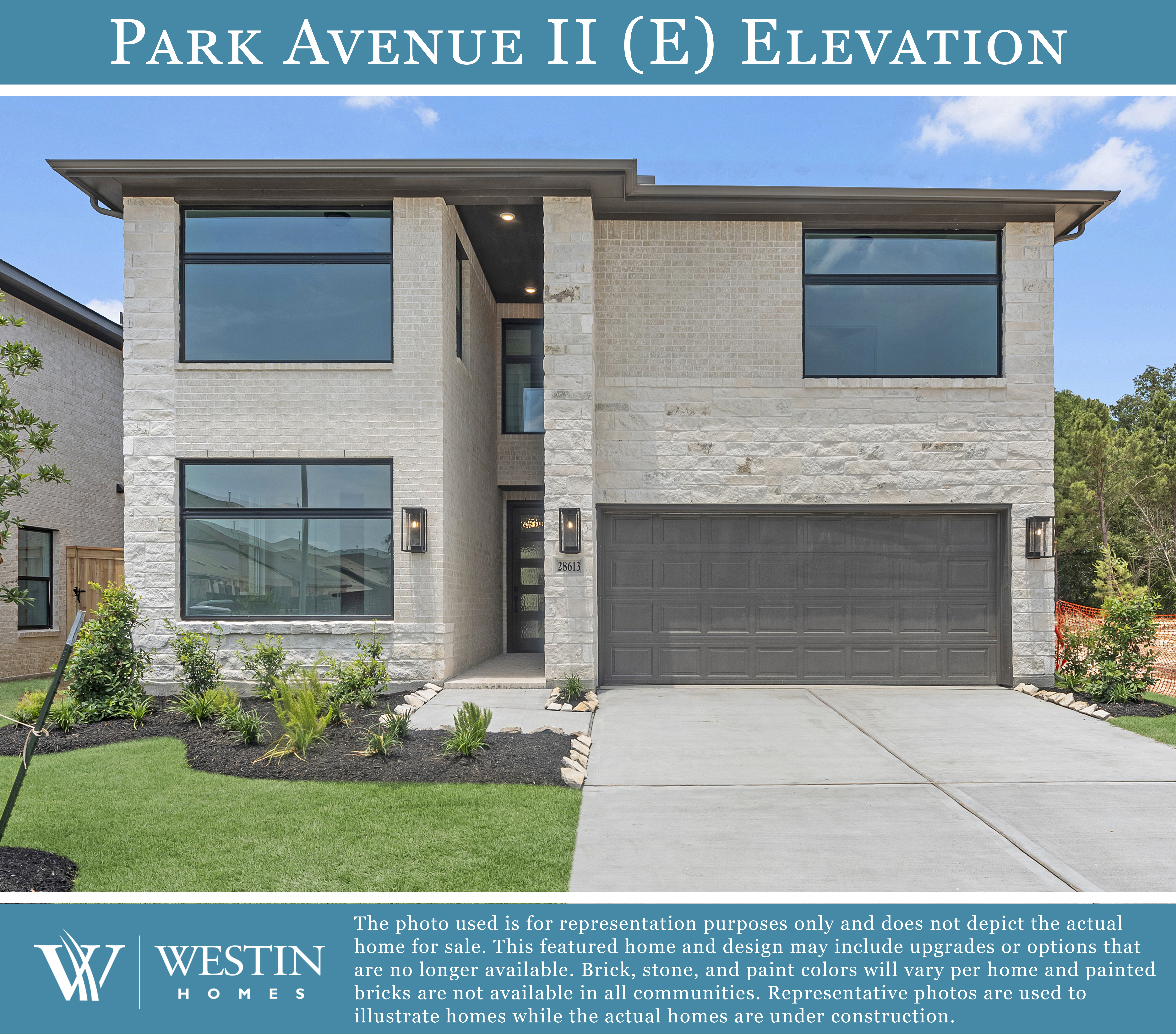 The Park Avenue II Elevation by Westin Homes