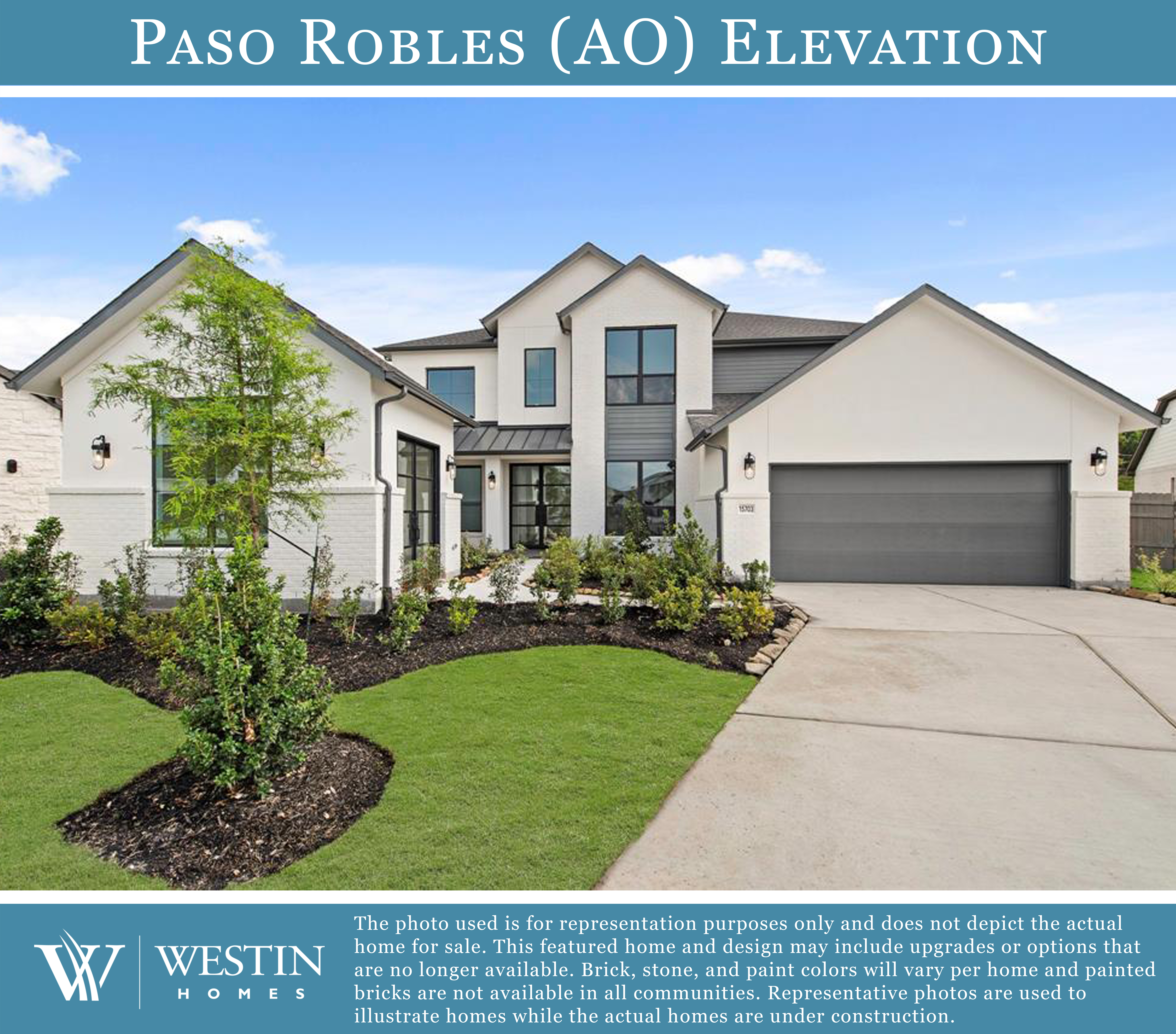 The Paso Robles Elevation AO by Westin Homes