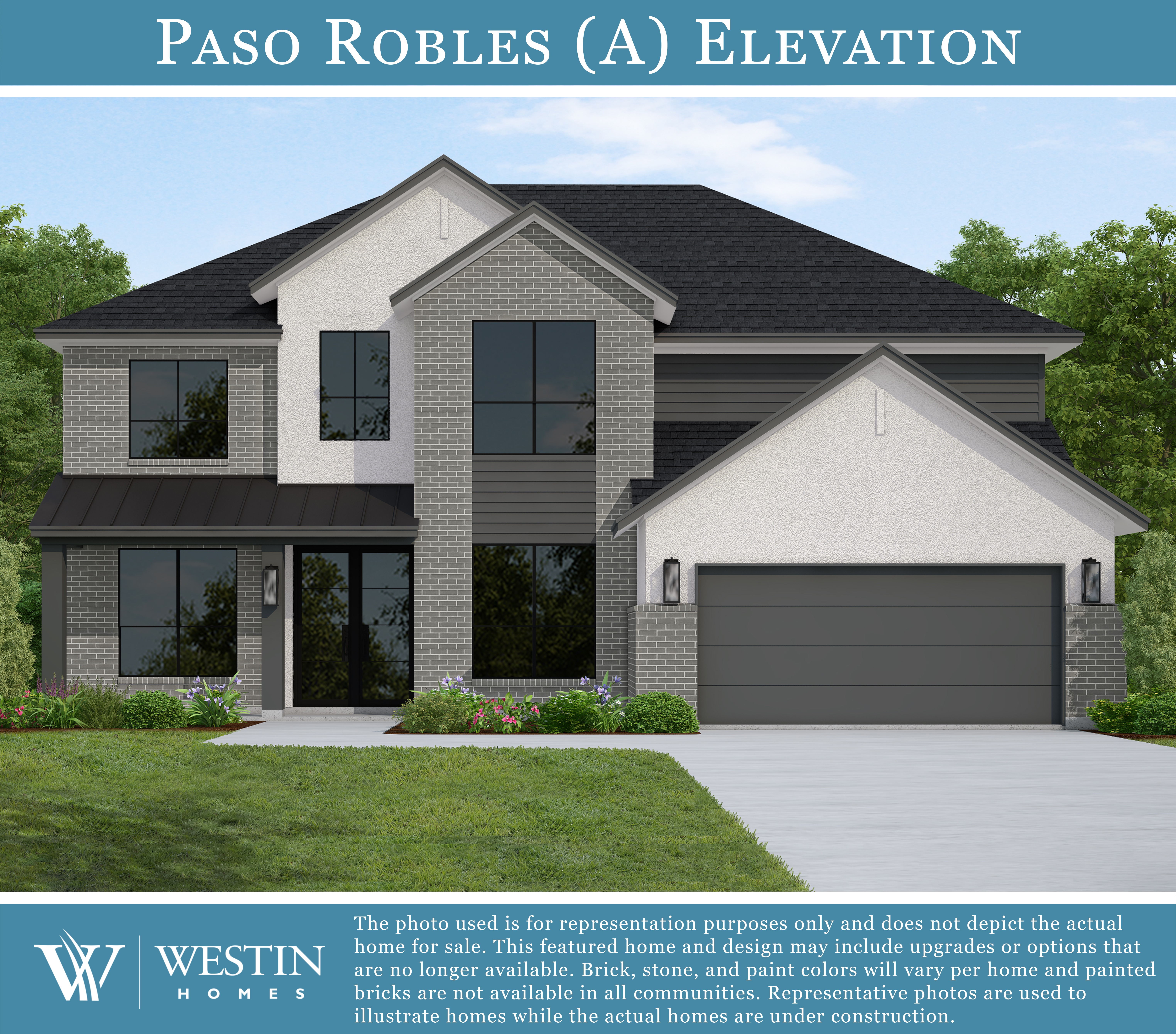 The Paso Robles Elevation A by Westin Homes