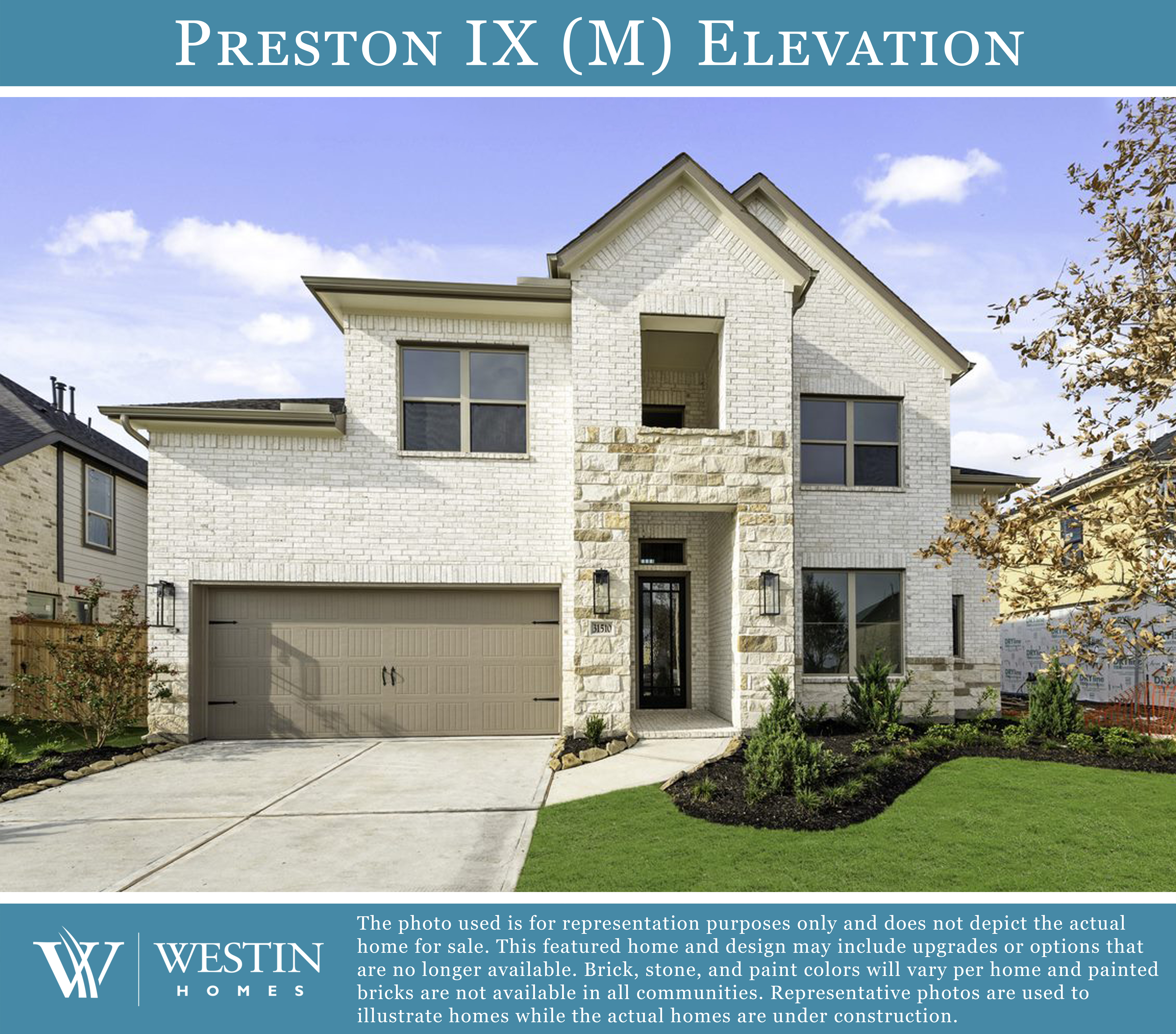 The Preston IX Elevation by Westin Homes