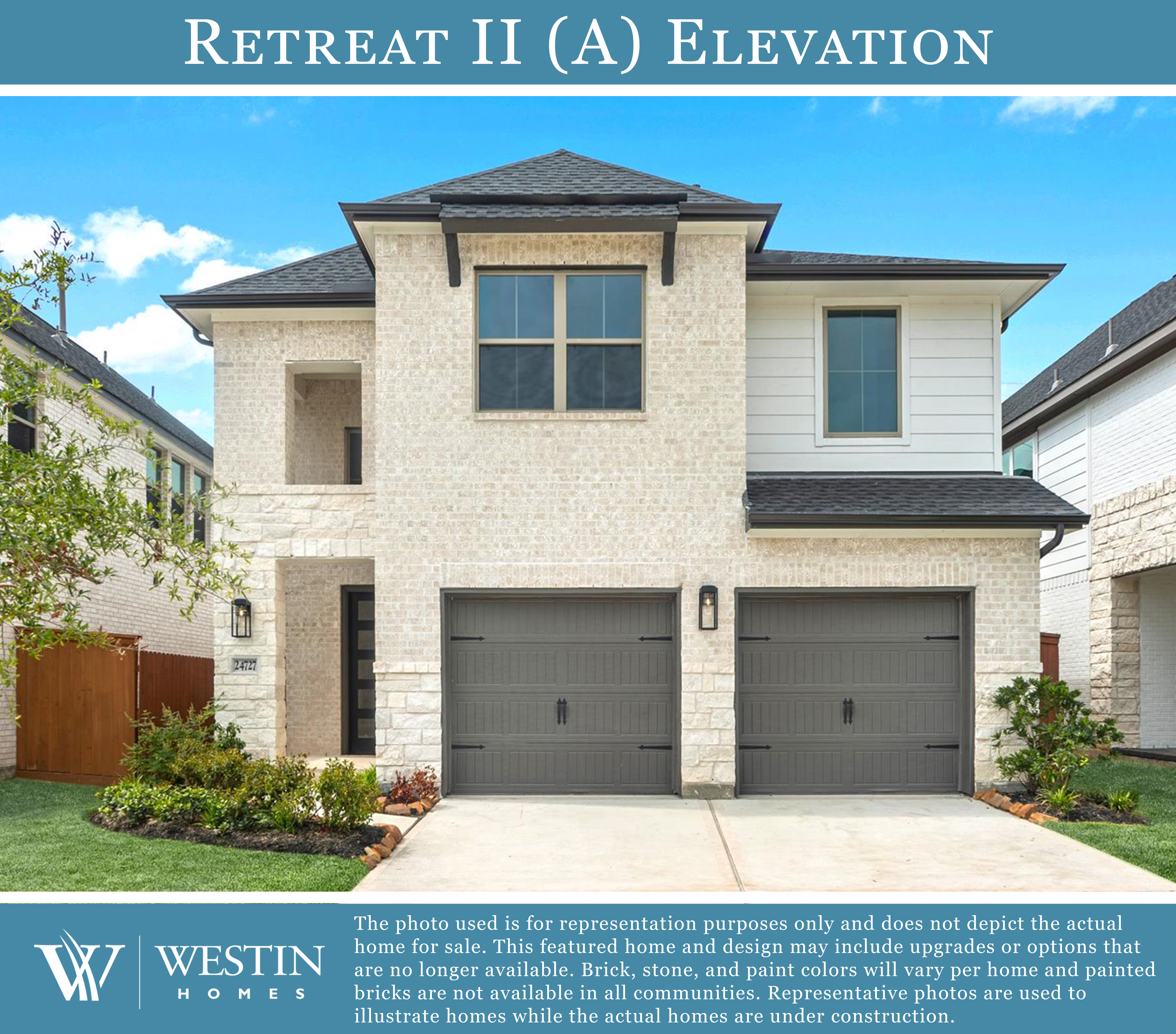 The Retreat II Elevation A by Westin Homes