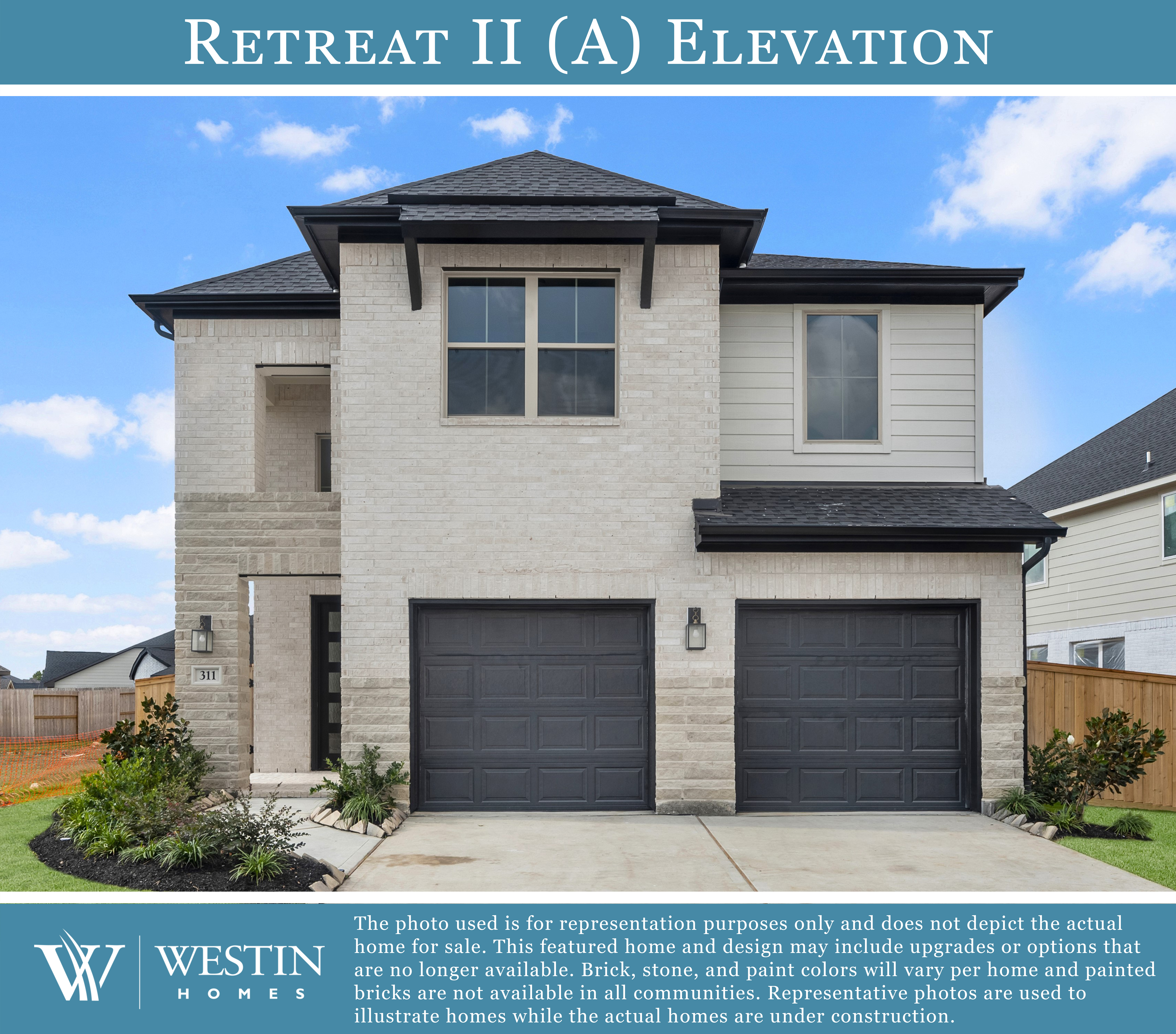 The Retreat II Elevation by Westin Homes