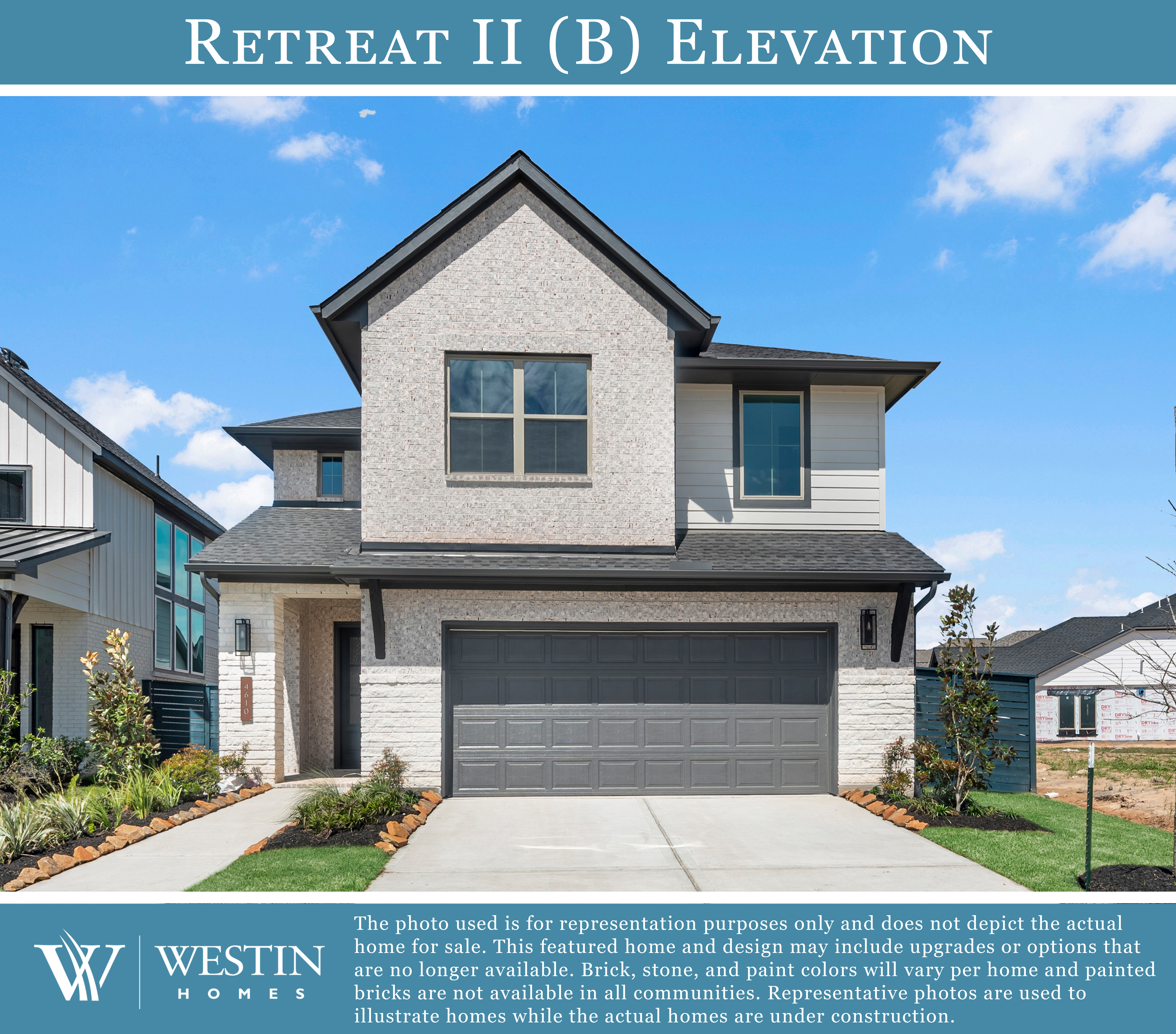 The Retreat II Elevation by Westin Homes