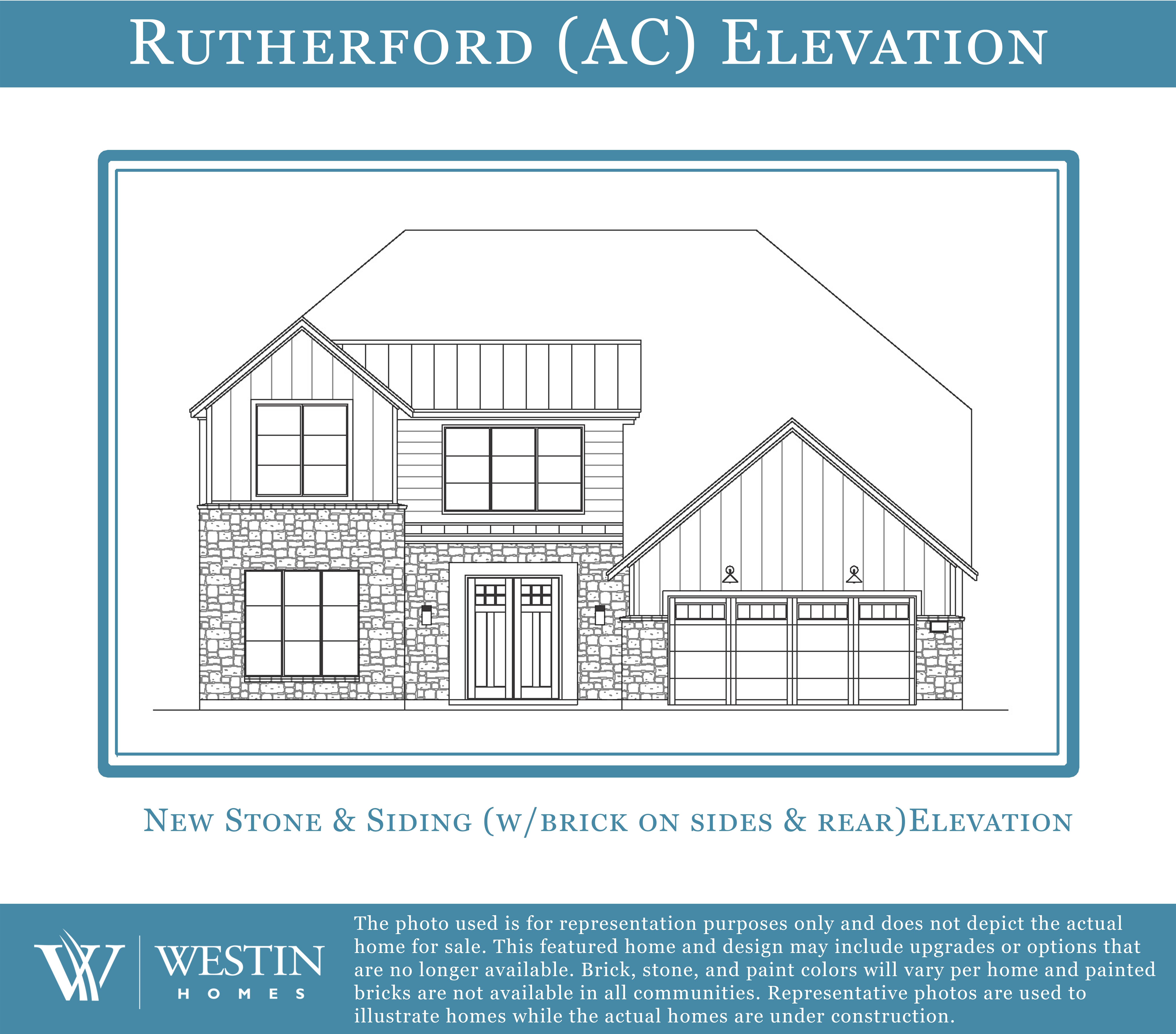 The Rutherford Elevation AC by Westin Homes