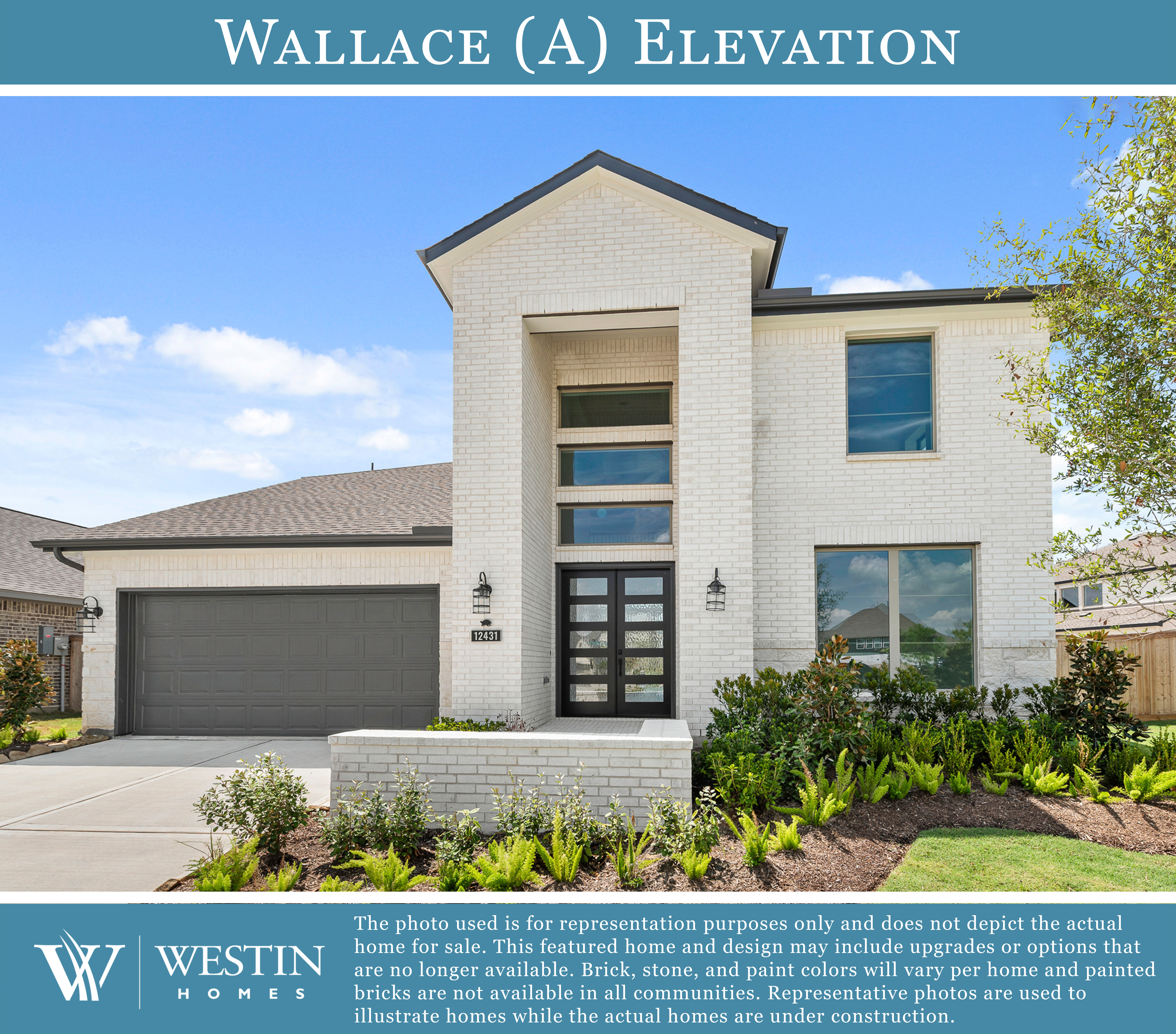 The Wallace Elevation A by Westin Homes
