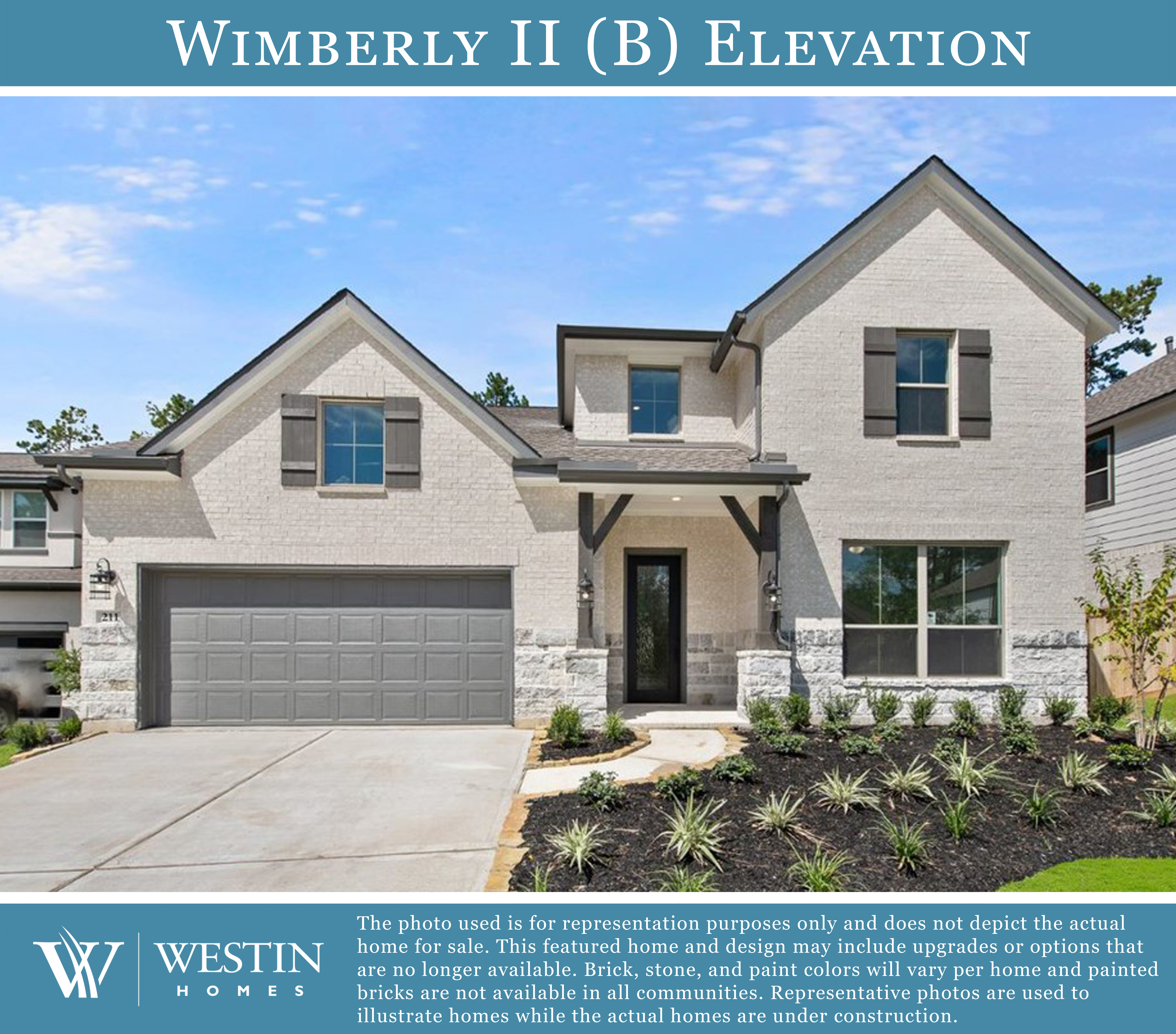 The Wimberly II Elevation by Westin Homes