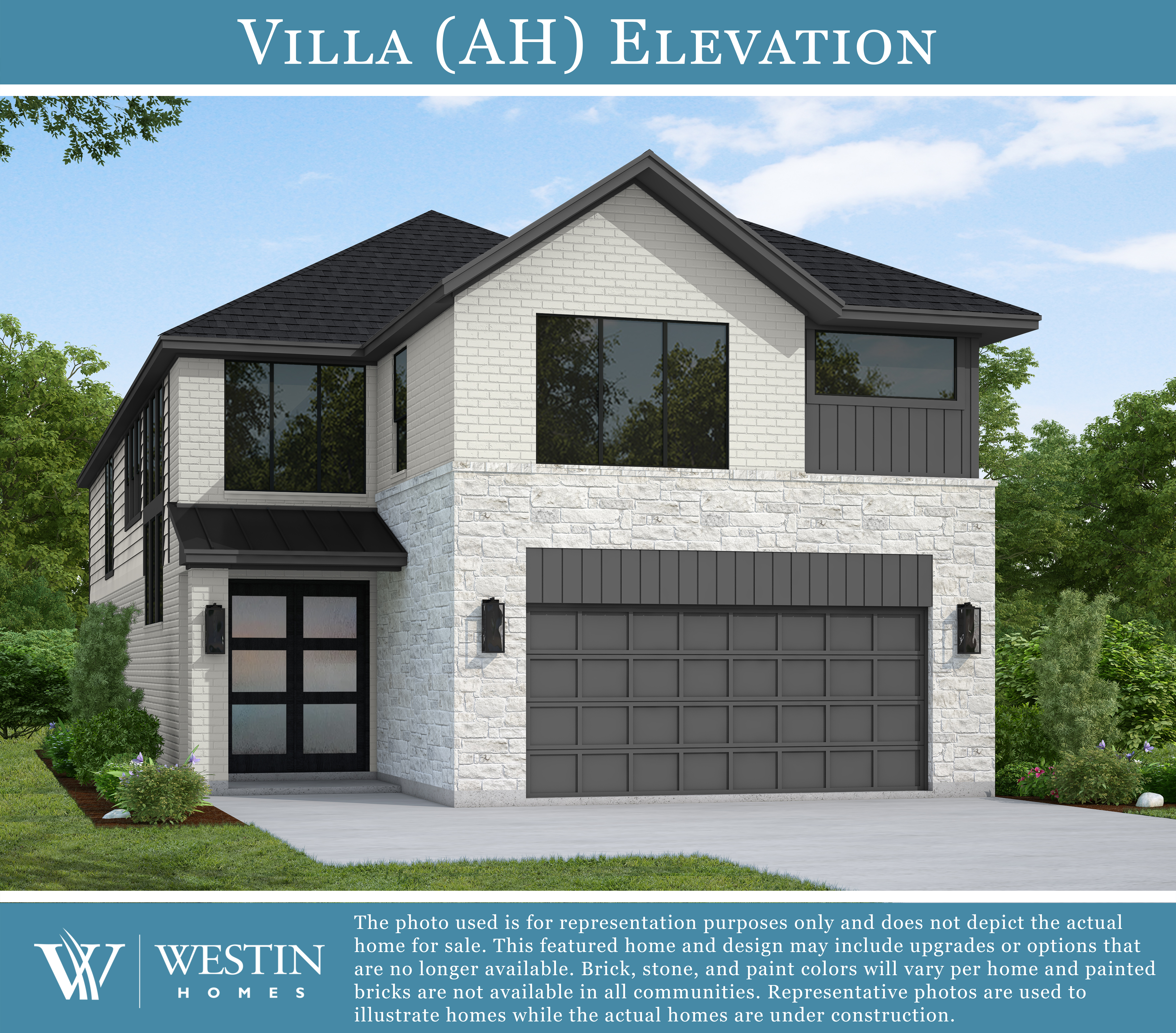 The Villa Elevation AH by Westin Homes