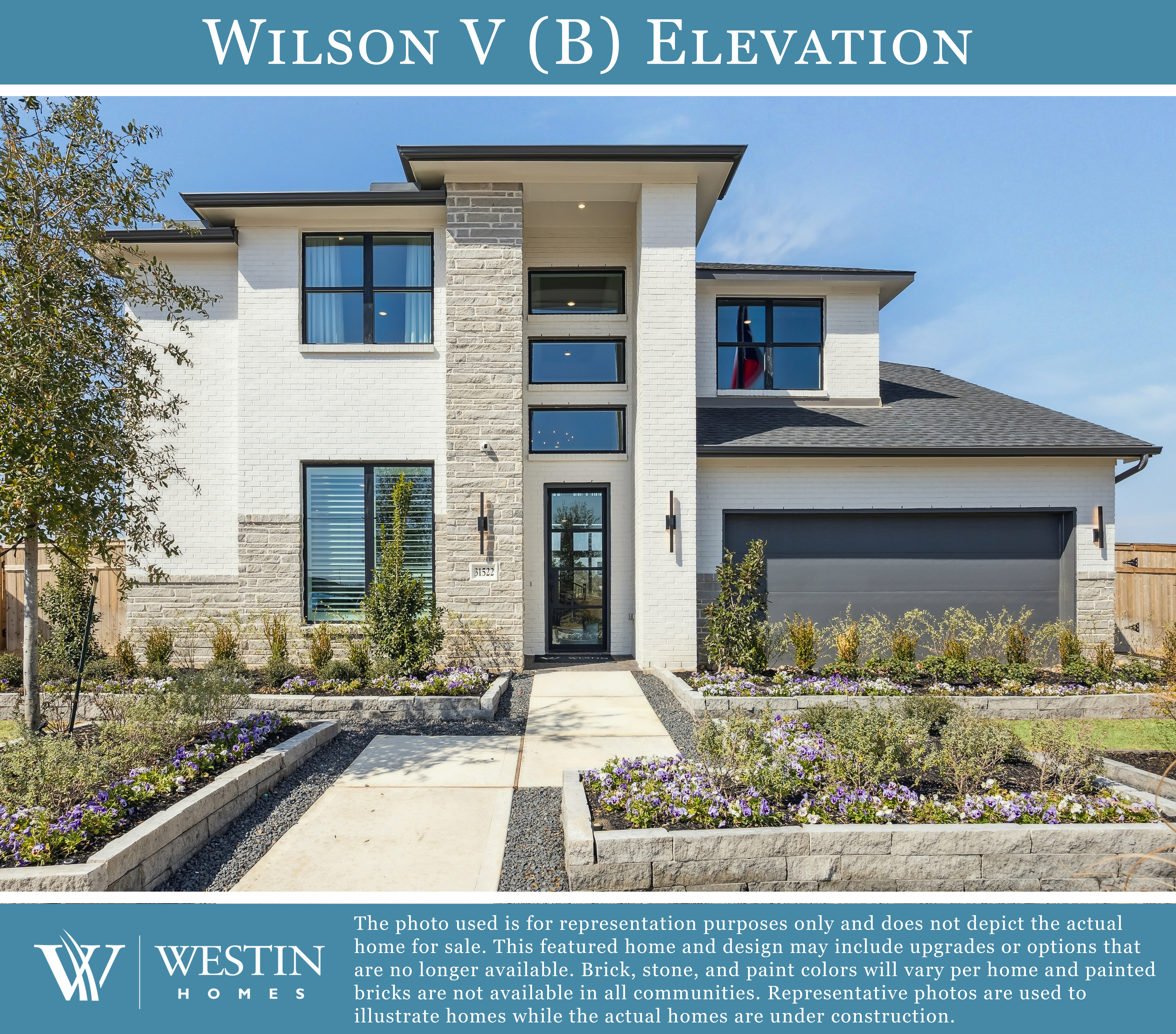 The Wilson V Elevation B by Westin Homes