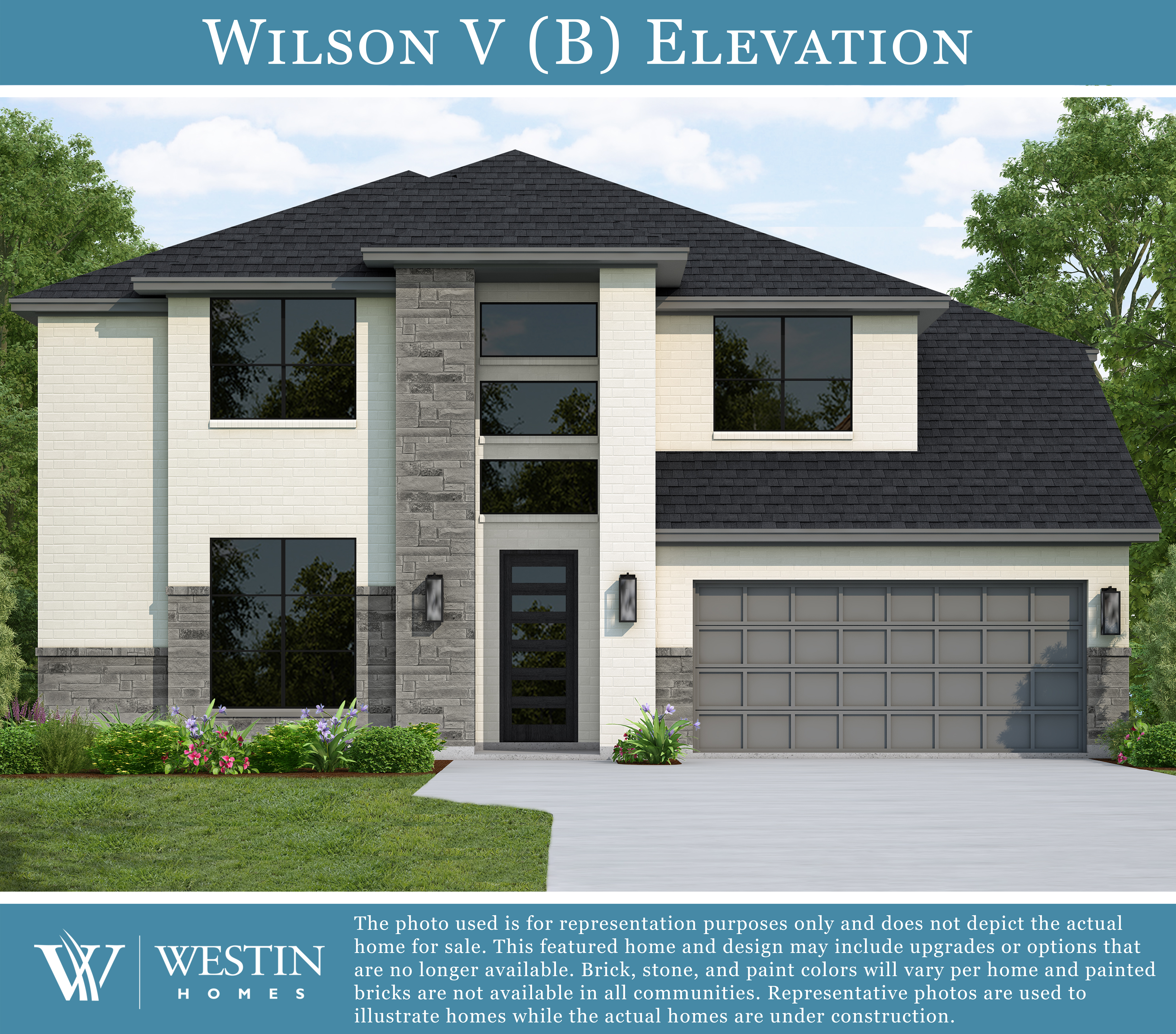 The Wilson V Elevation B by Westin Homes